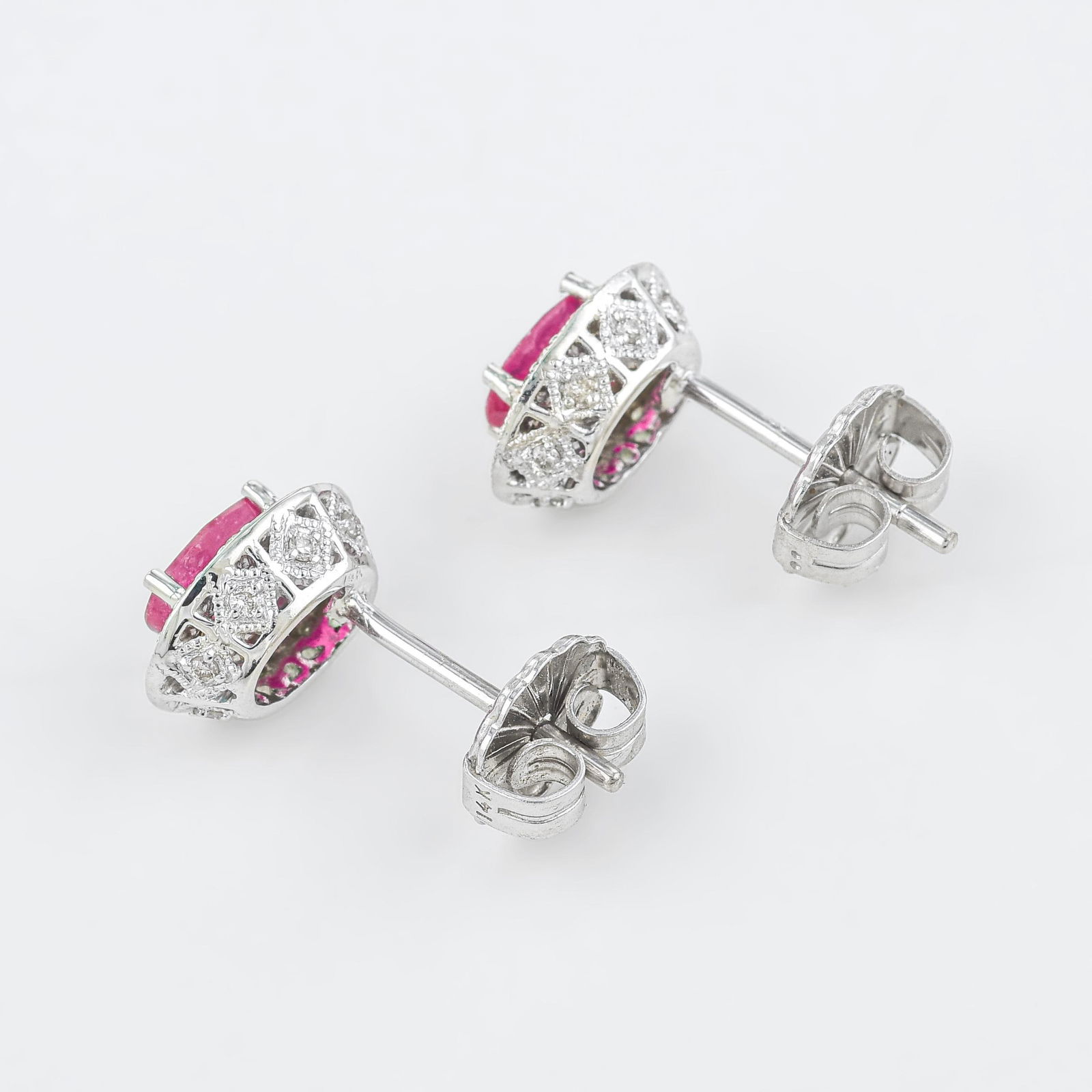 Ruby and Diamond Earrings - 2