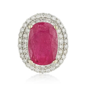 Ruby and Diamond Ring, GIA Certified