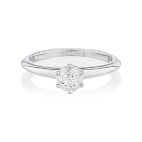 Tiffany & Co. 0.33-Carat Diamond Solitaire Ring with Certificate