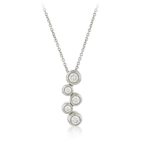 Tiffany & Co. Bubbles Bezel Set Diamond Necklace