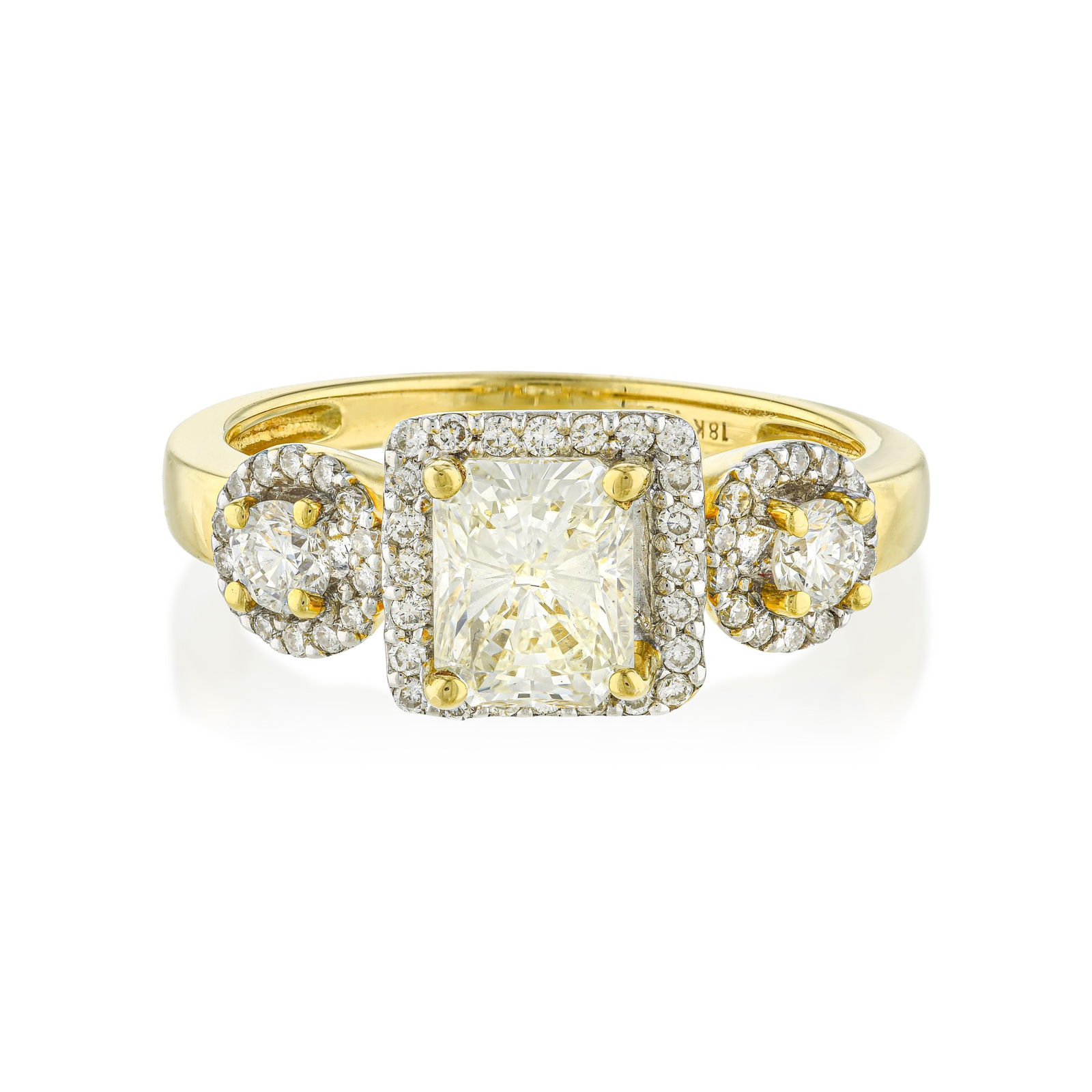 Radiant Cut Diamond Ring (1 of 2)