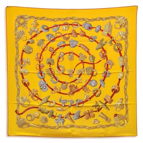 Hermes "Alliances du Monde" Silk Scarf, Designed by Annie Faivre