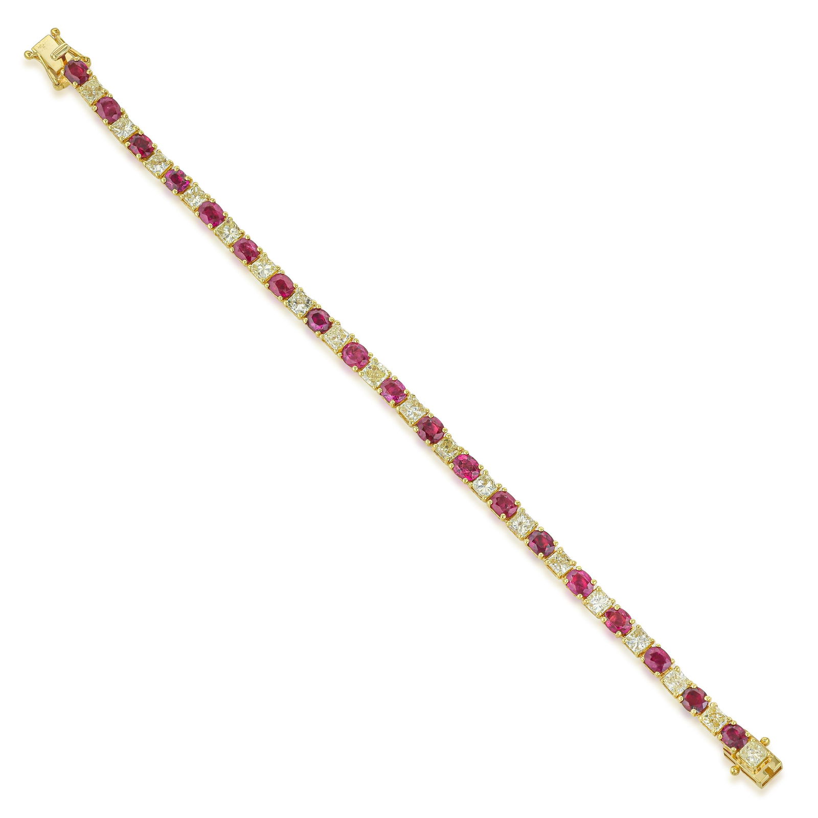 Ruby and Yellow Diamond Bracelet (1 of 1)