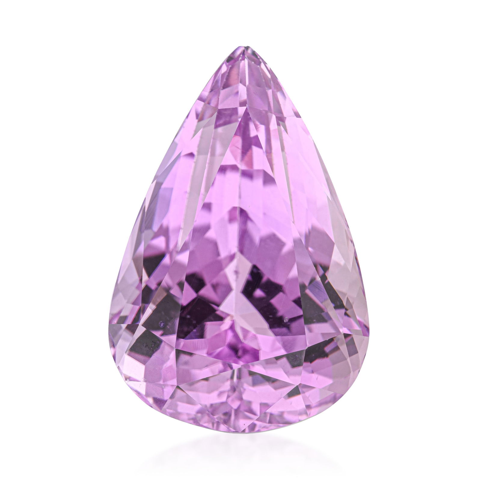 41.34-Carat Pear Shape Kunzite: Summary of Key Characteristics • Gemstone(s): 41.34-Carat Pear Shape Kunzite • Measurements: 26.2mm L x 17.6mm W x 14.8mm H • Condition: In excellent condition. Global Shipping