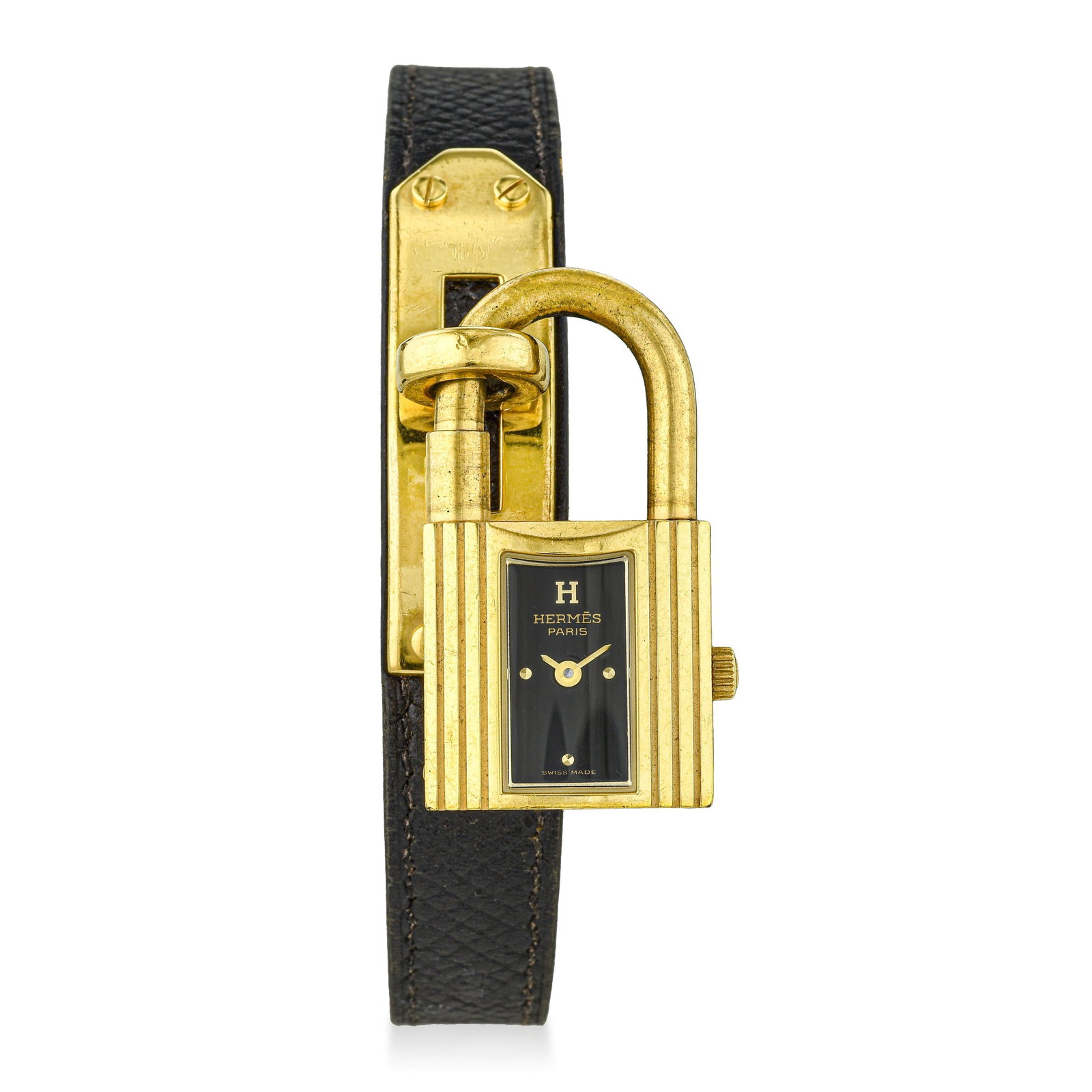 Hermes Kelly Watch in Gold Plate (1 of 2)