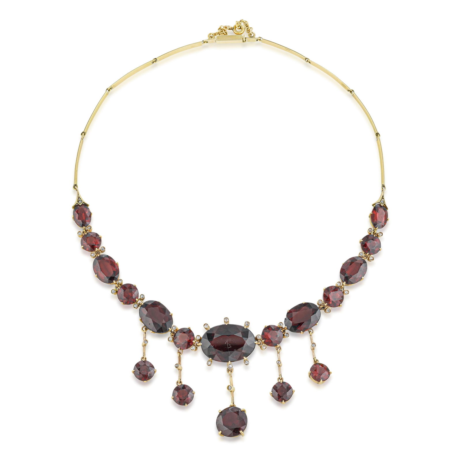 An Exceptional Antique Garnet and Gold Necklace - 2