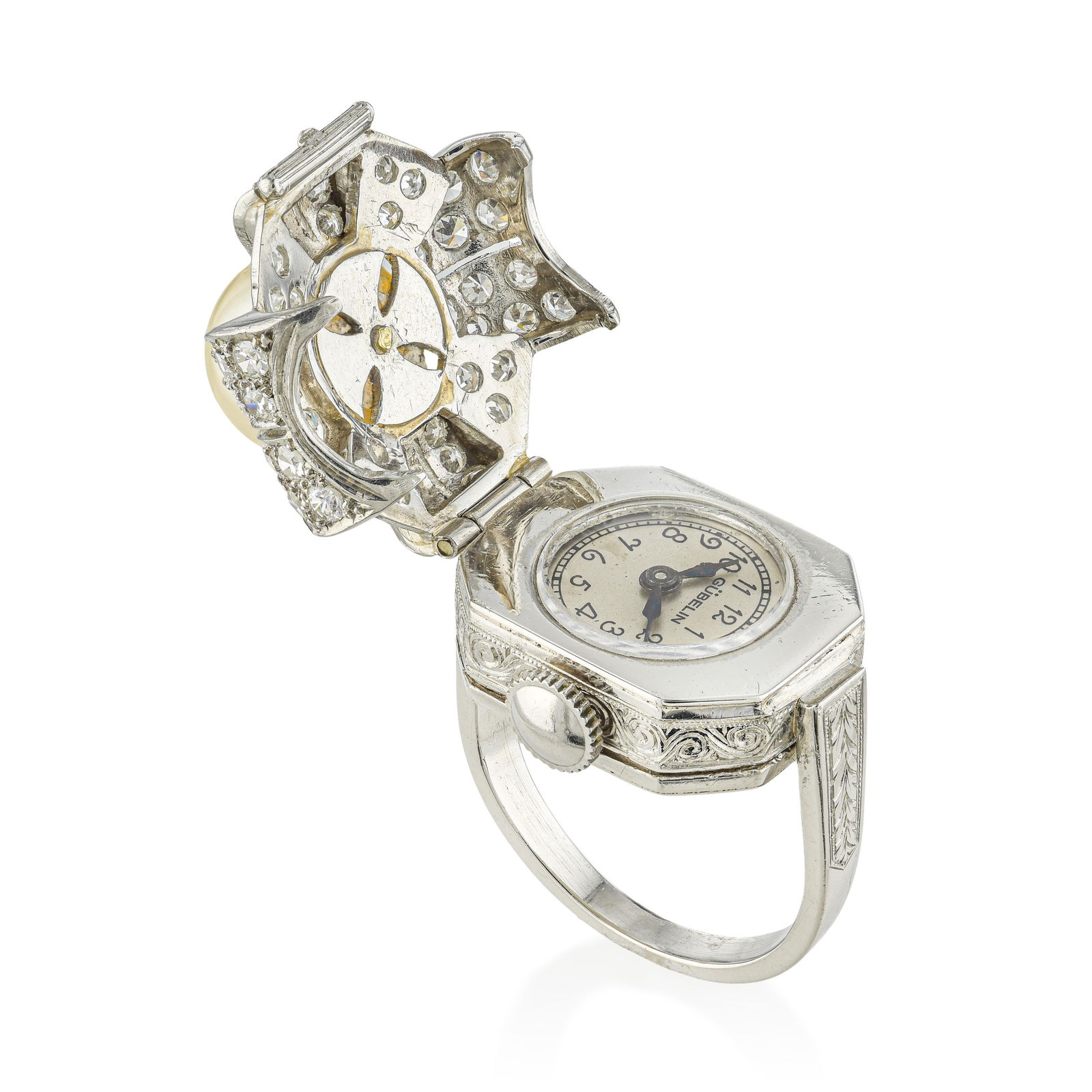 Vintage Watch Ring, Gubelin - 2