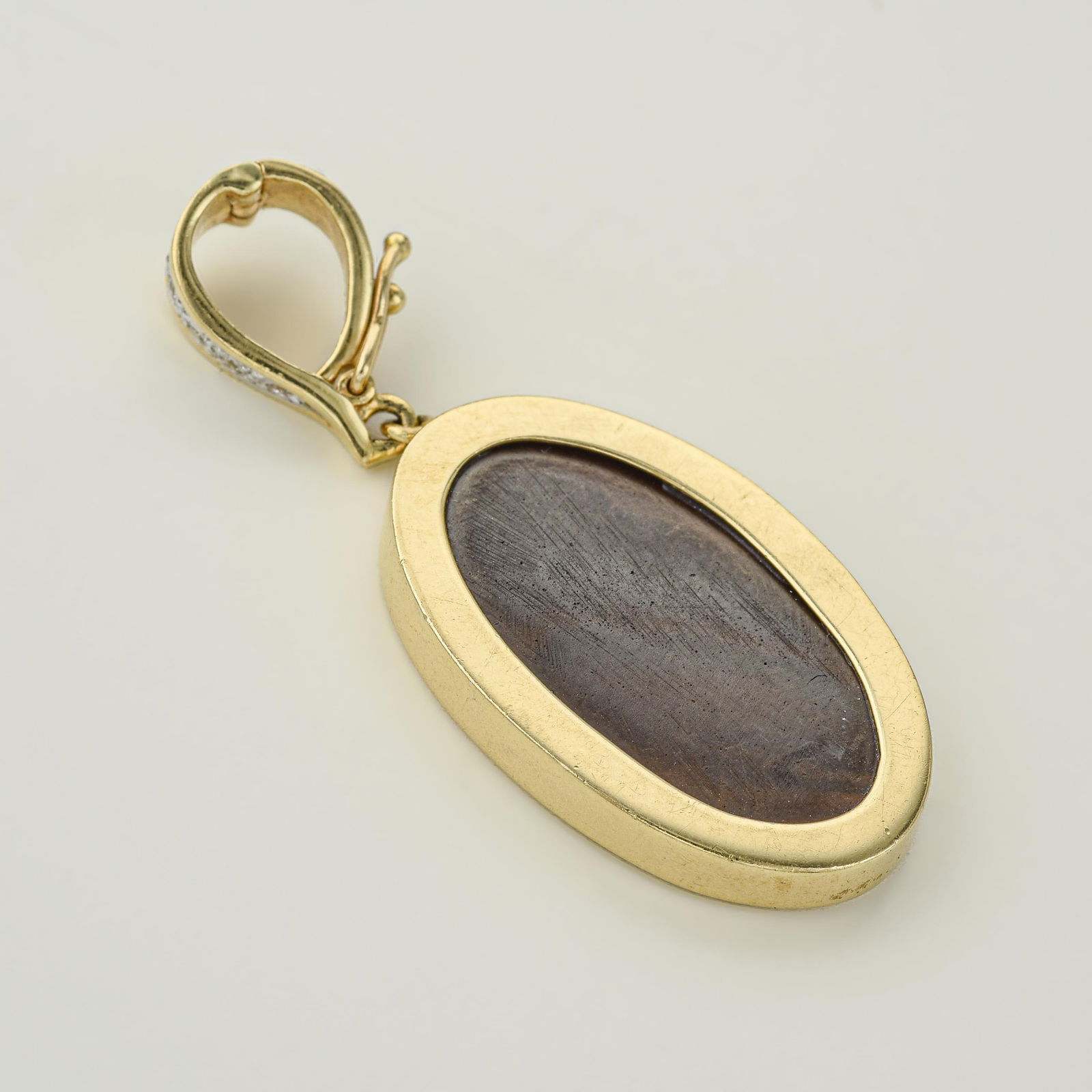 Black Opal Diamond Pendant - 2