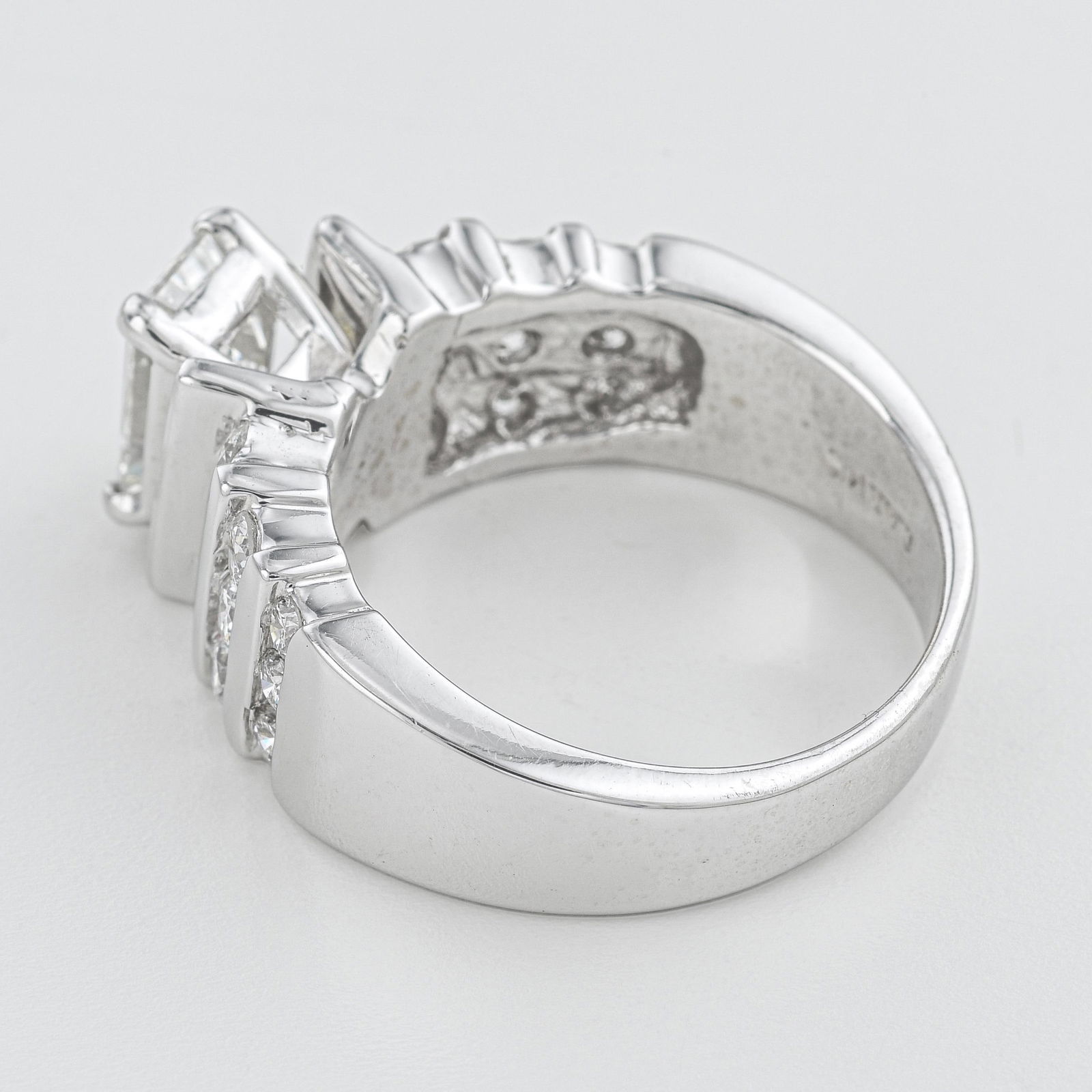 Emerald Cut Diamond Ring - 2