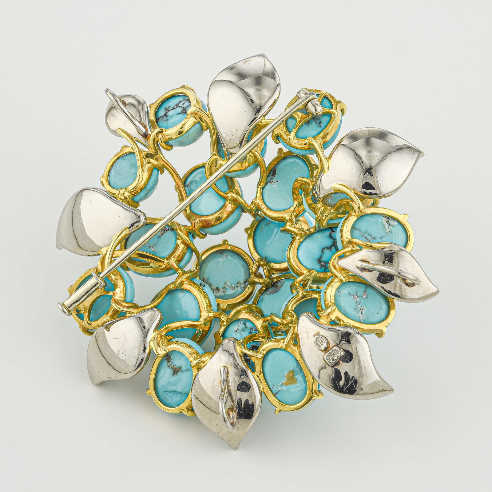 Vintage Turquoise Brooch/Pendant - 2