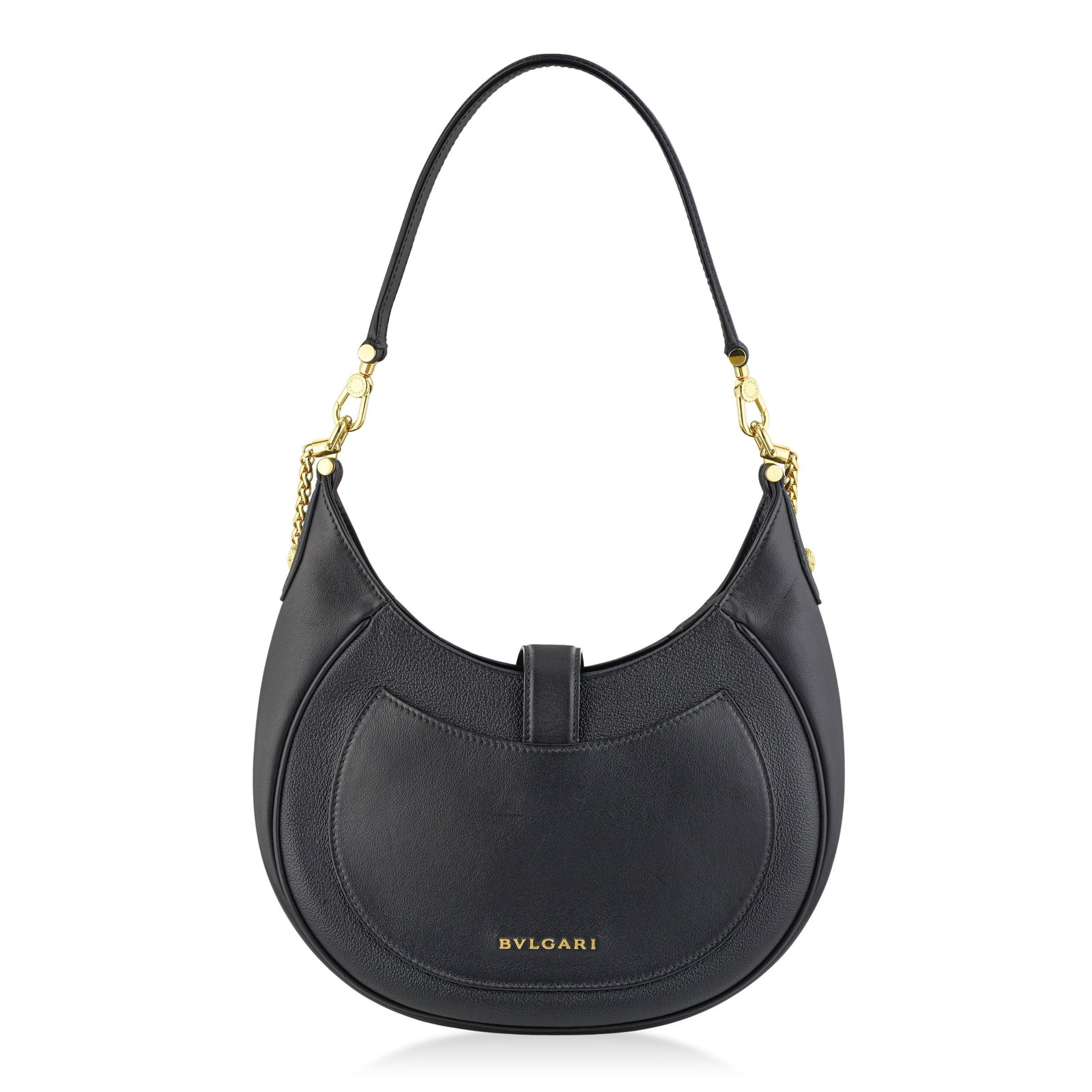 Bvlgari Serpenti Ellipse Shoulder Bag – Black Calf Leather - 4