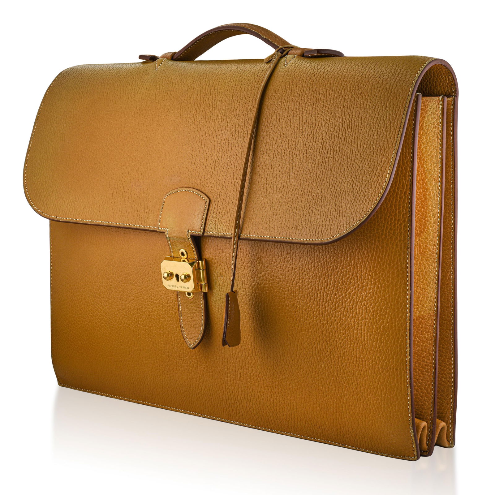 Hermes Sac a Depeches 40 Briefcase - Tan - 2
