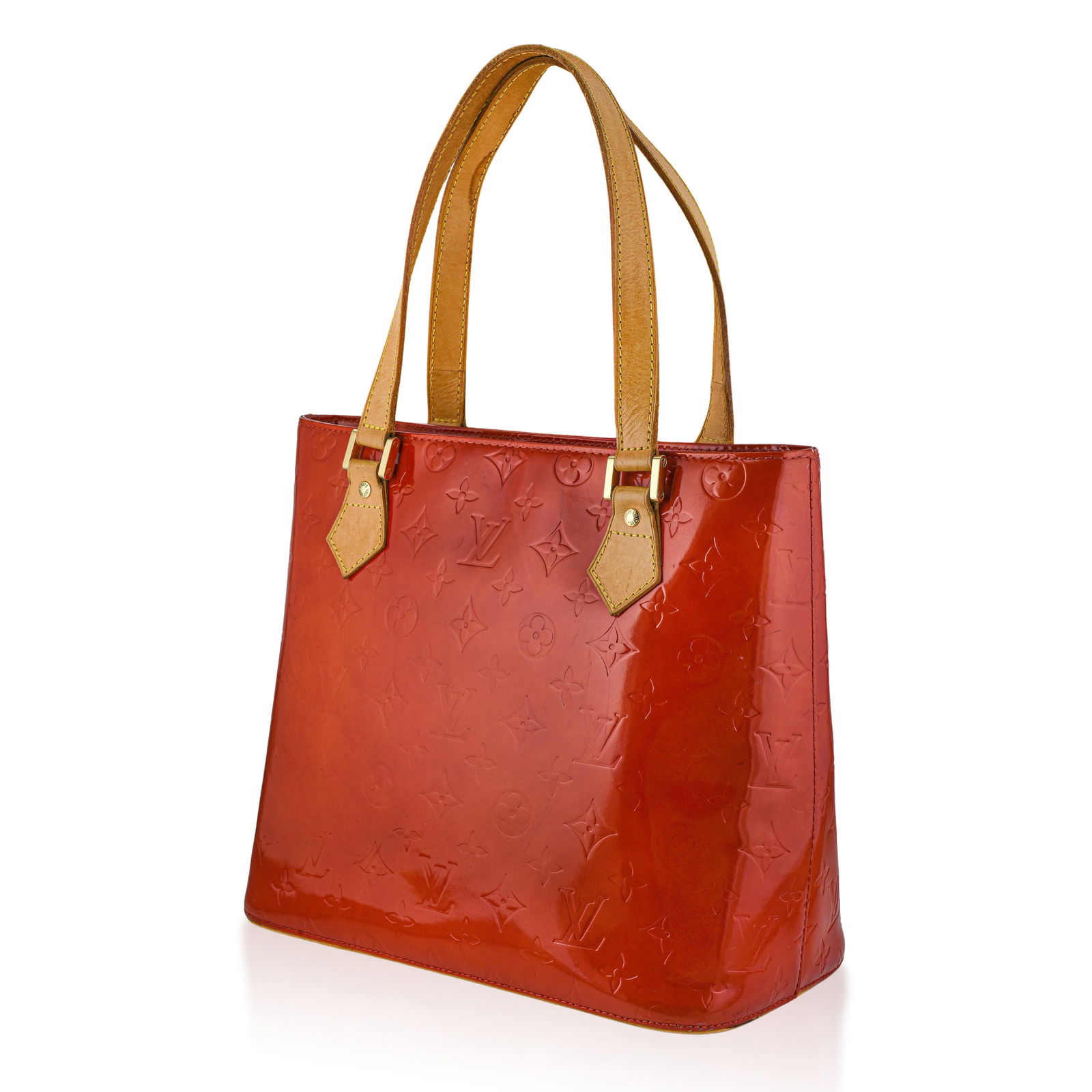Louis Vuitton Monogram Vernis Houston Tote Bag – Red - No Reserve - 3