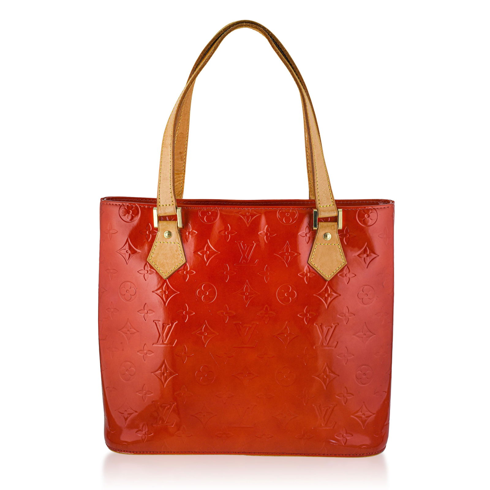 Louis Vuitton Monogram Vernis Houston Tote Bag – Red - No Reserve - 4