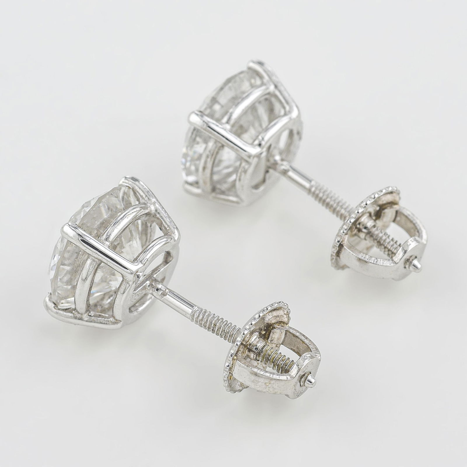 Diamond Stud Earrings (Approx. 3.29 CTW) - 2