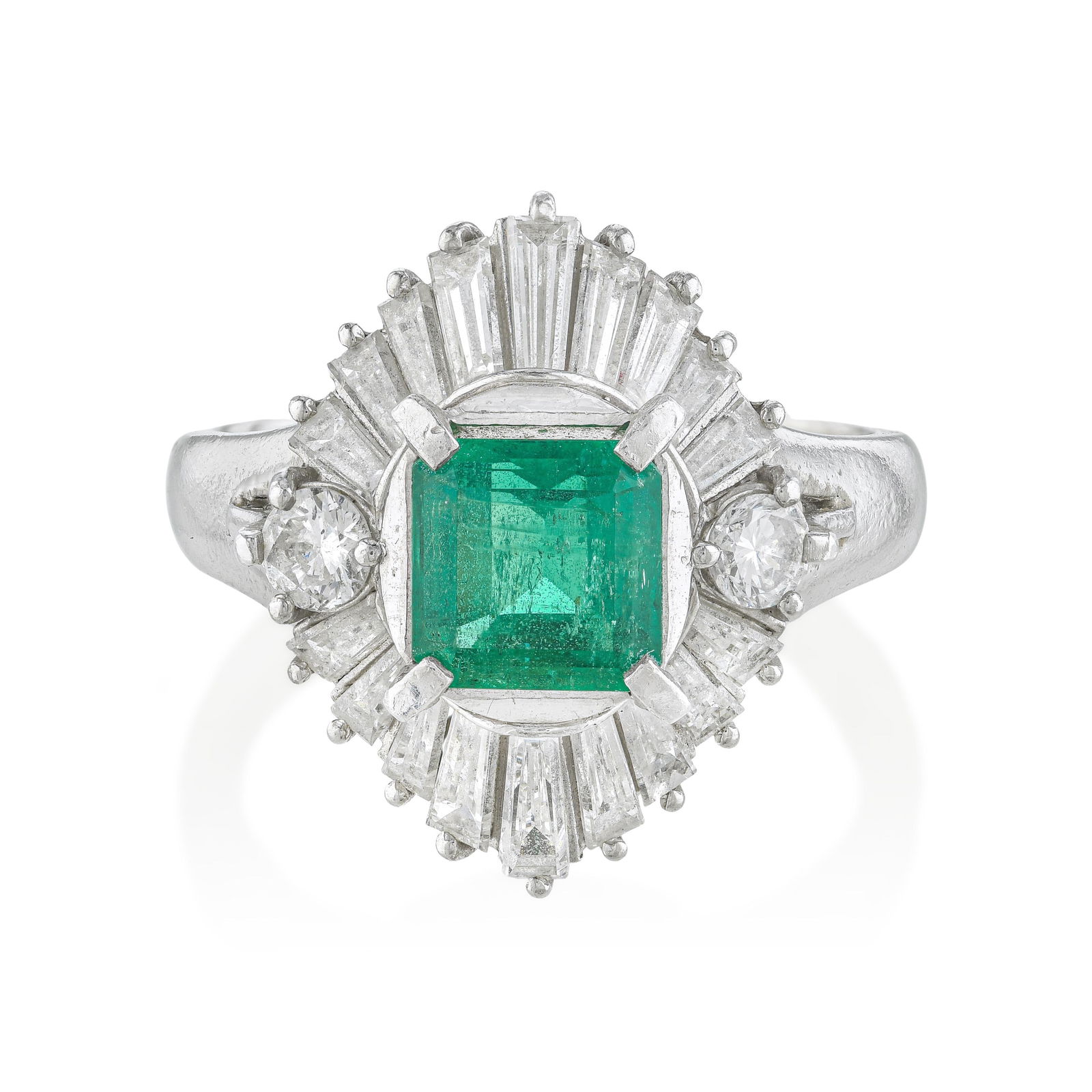 Emerald and Diamond Cocktail Ring (1 of 2)
