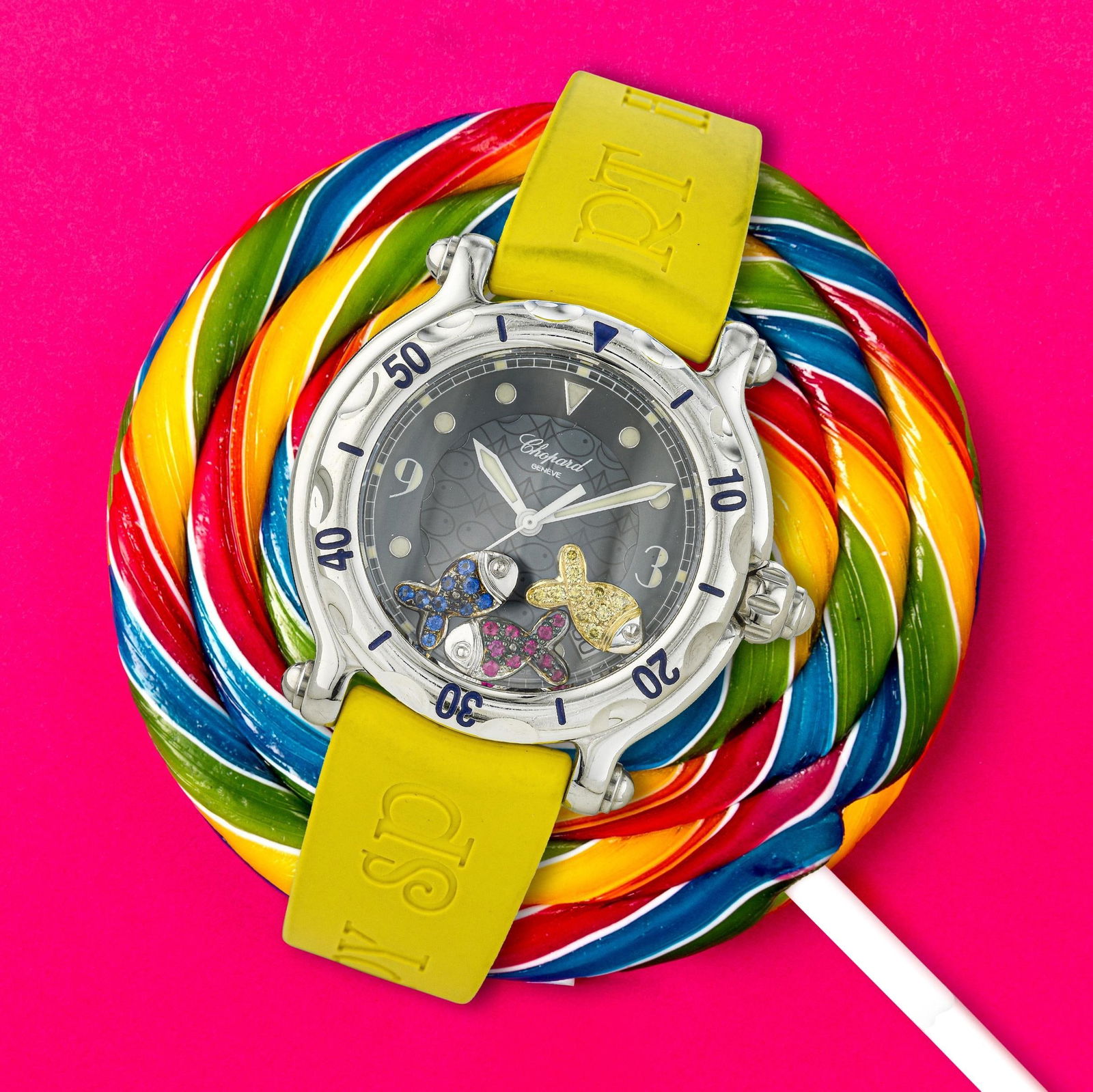 Chopard Happy Fish in Steel: ESTIMATED RETAIL PRICE: $6,500**This is the estimated value a piece of similar quality, craftsmanship, and characteristics could command at retail.Summary of Key Characteristics CIRCA: 2000s