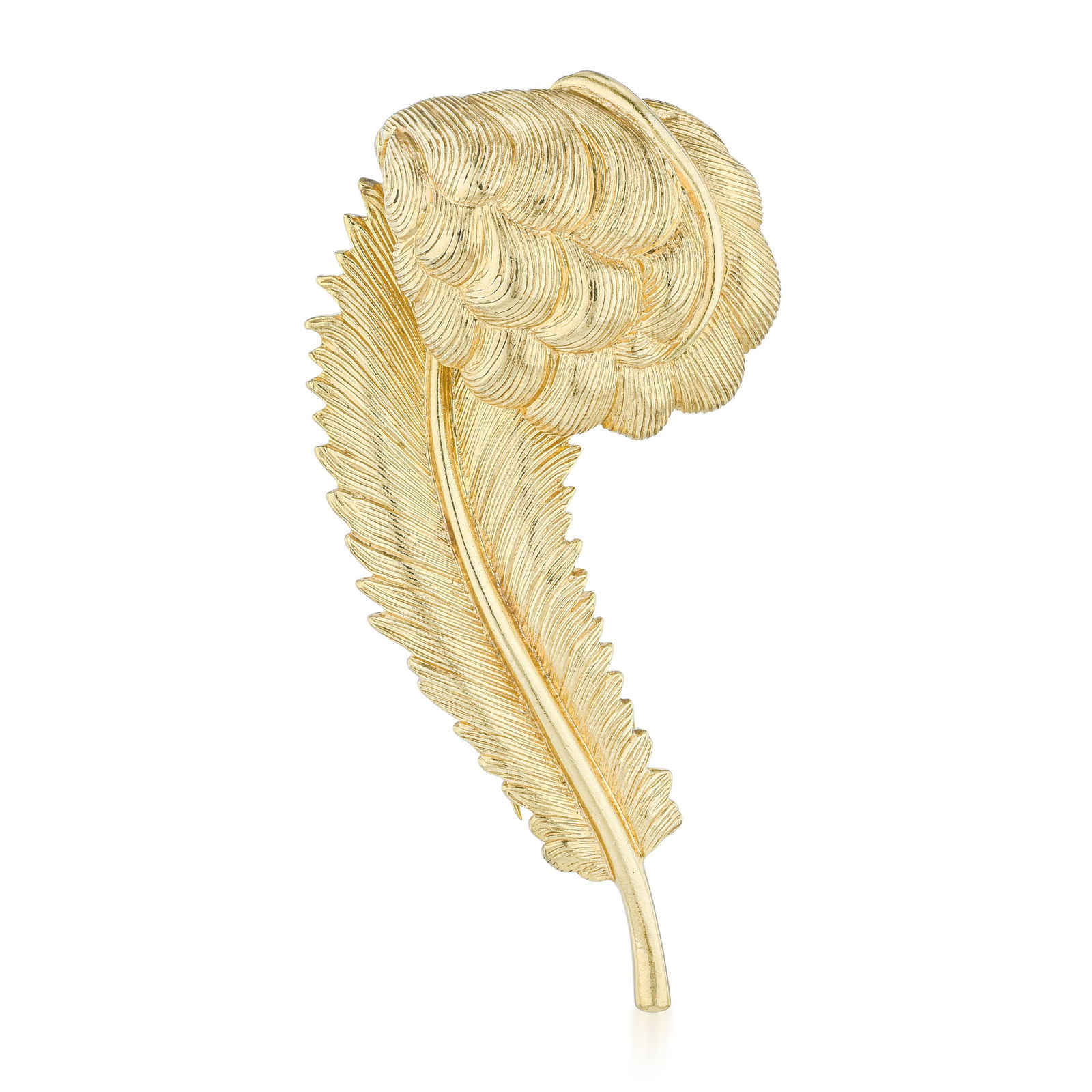 Vintage Tiffany & Co. Feather Gold Brooch (1 of 3)