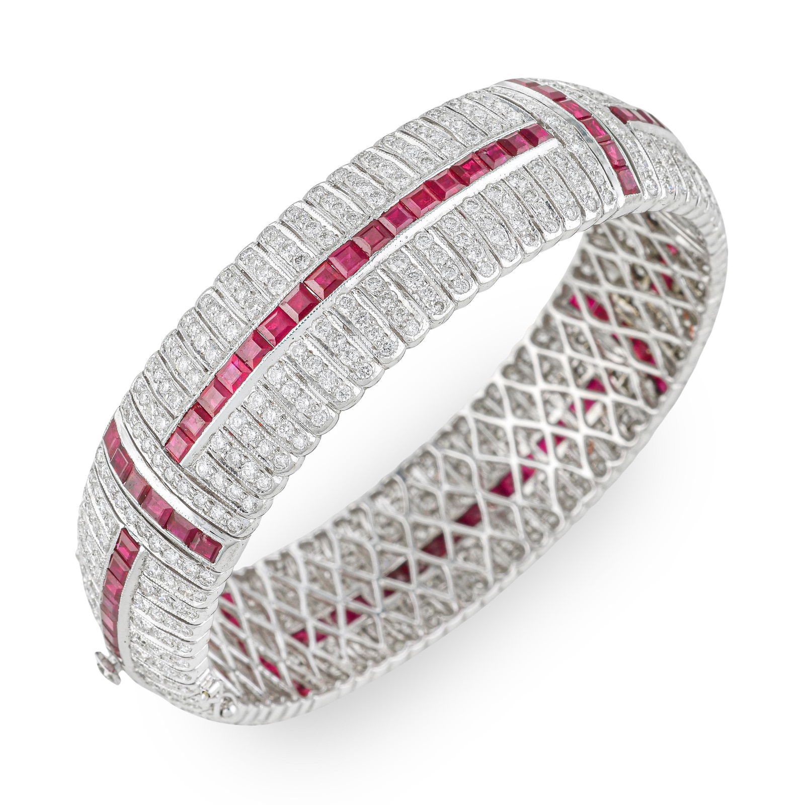 Ruby and Diamond Bangle (1 of 3)