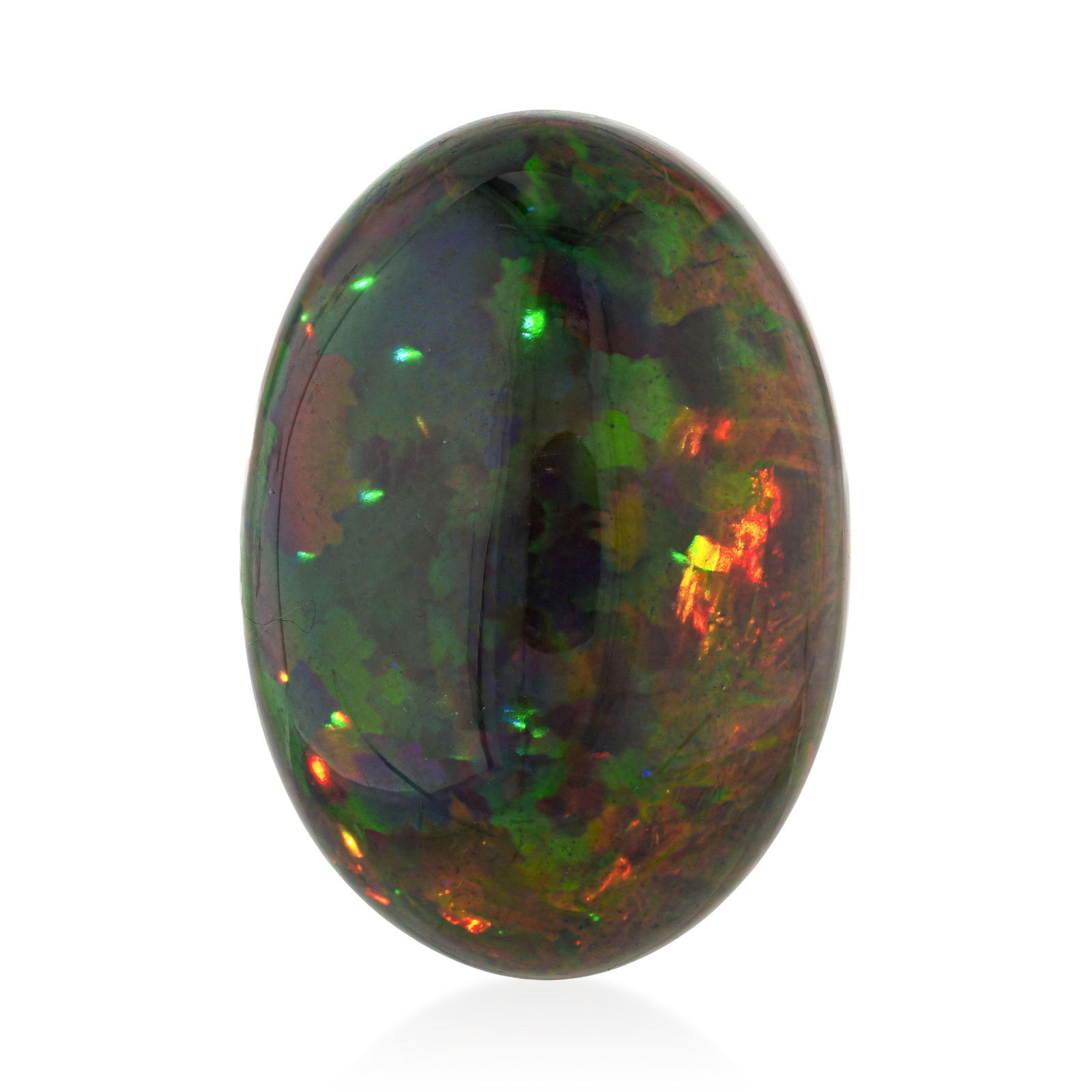 34.30-Carat Oval Black Opal Cabochon Loose Gemstone (1 of 2)