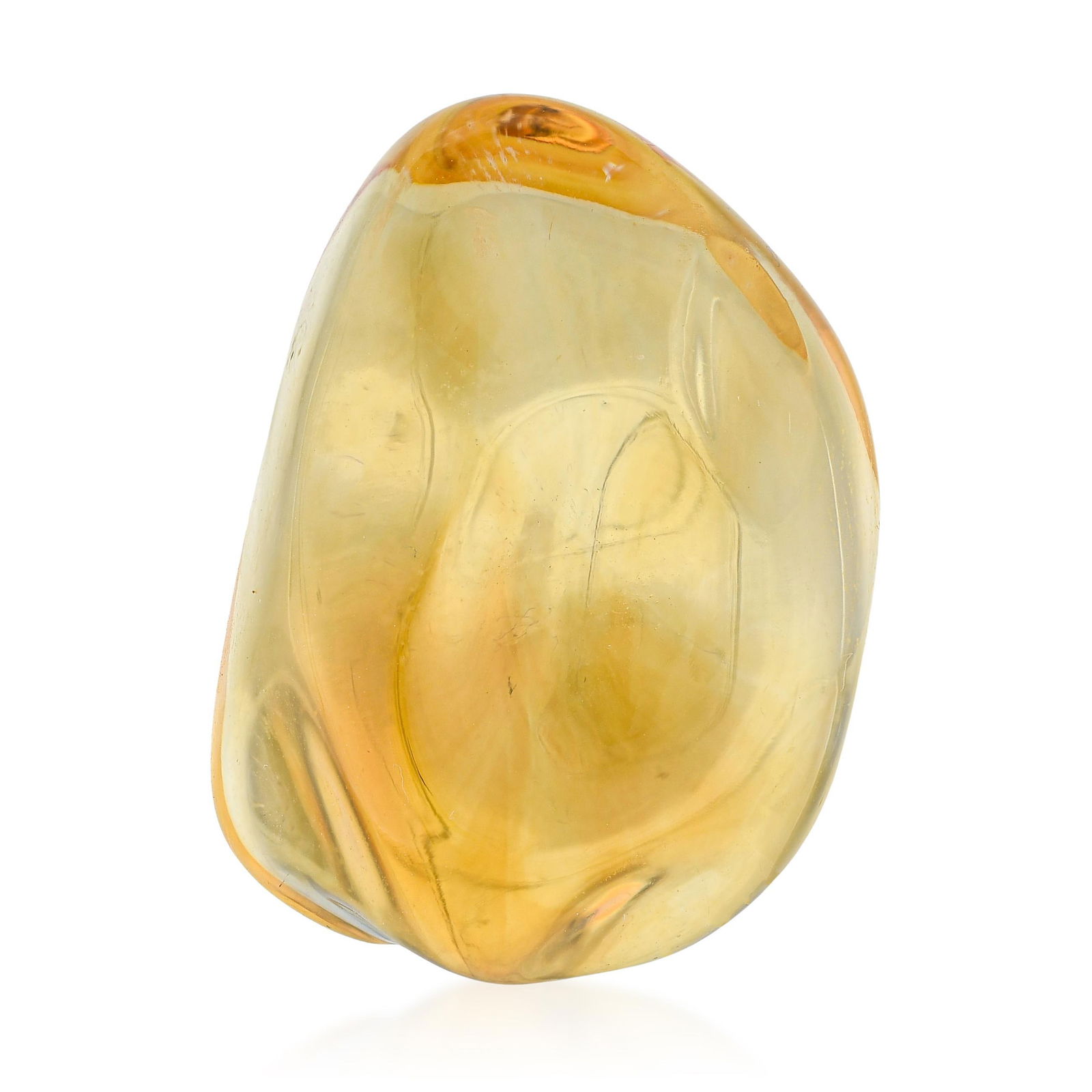 51.50-Carat Freeform Smooth Polished Citrine Loose Gemstone - 2