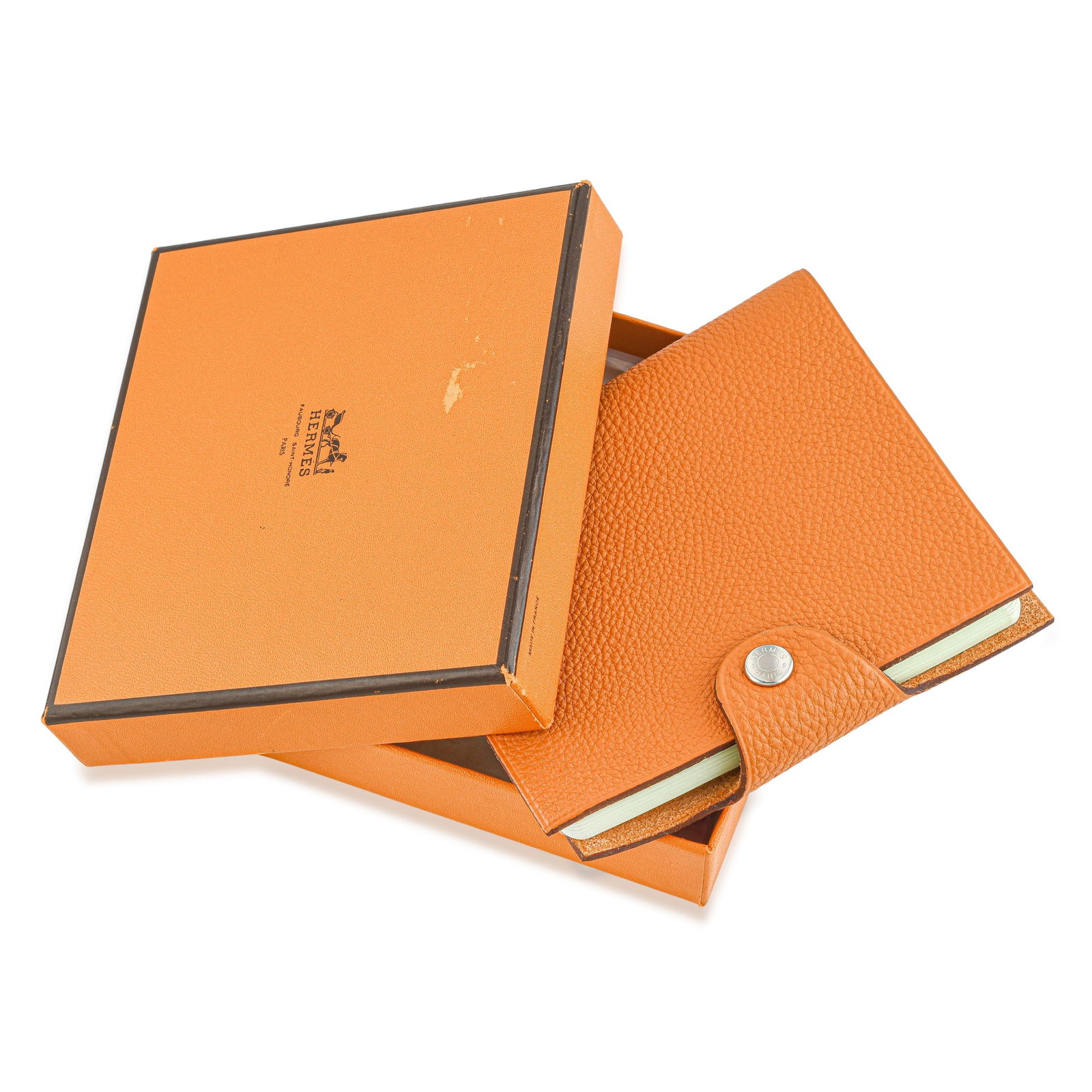 Hermes Ulysse Mini Notebook Cover, Orange Leather (1 of 4)
