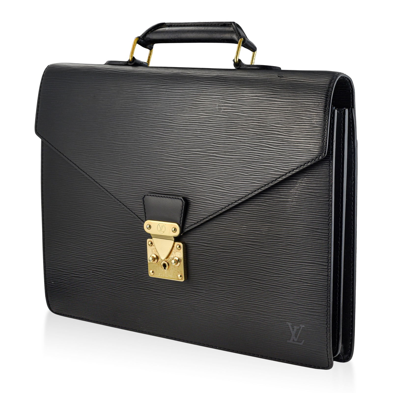 Louis Vuitton Epi Leather Serviette Conseil Briefcase, Black - 2