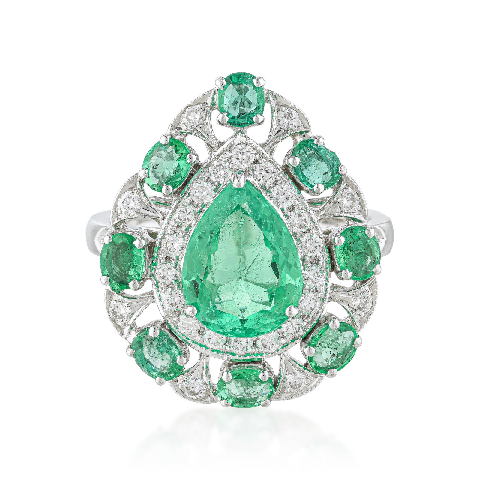 Emerald and Diamond Ring (1 of 3)