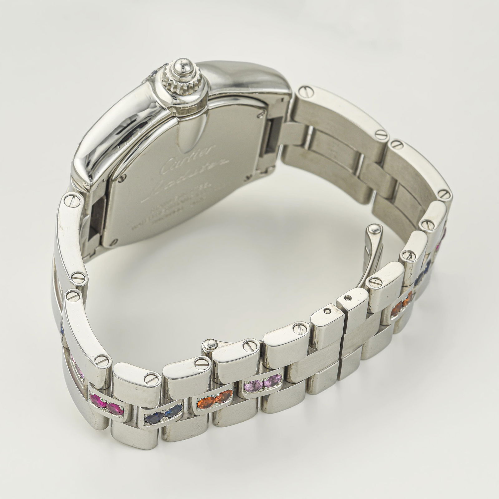 Cartier Roadster In Steel With Pink Dial - 2