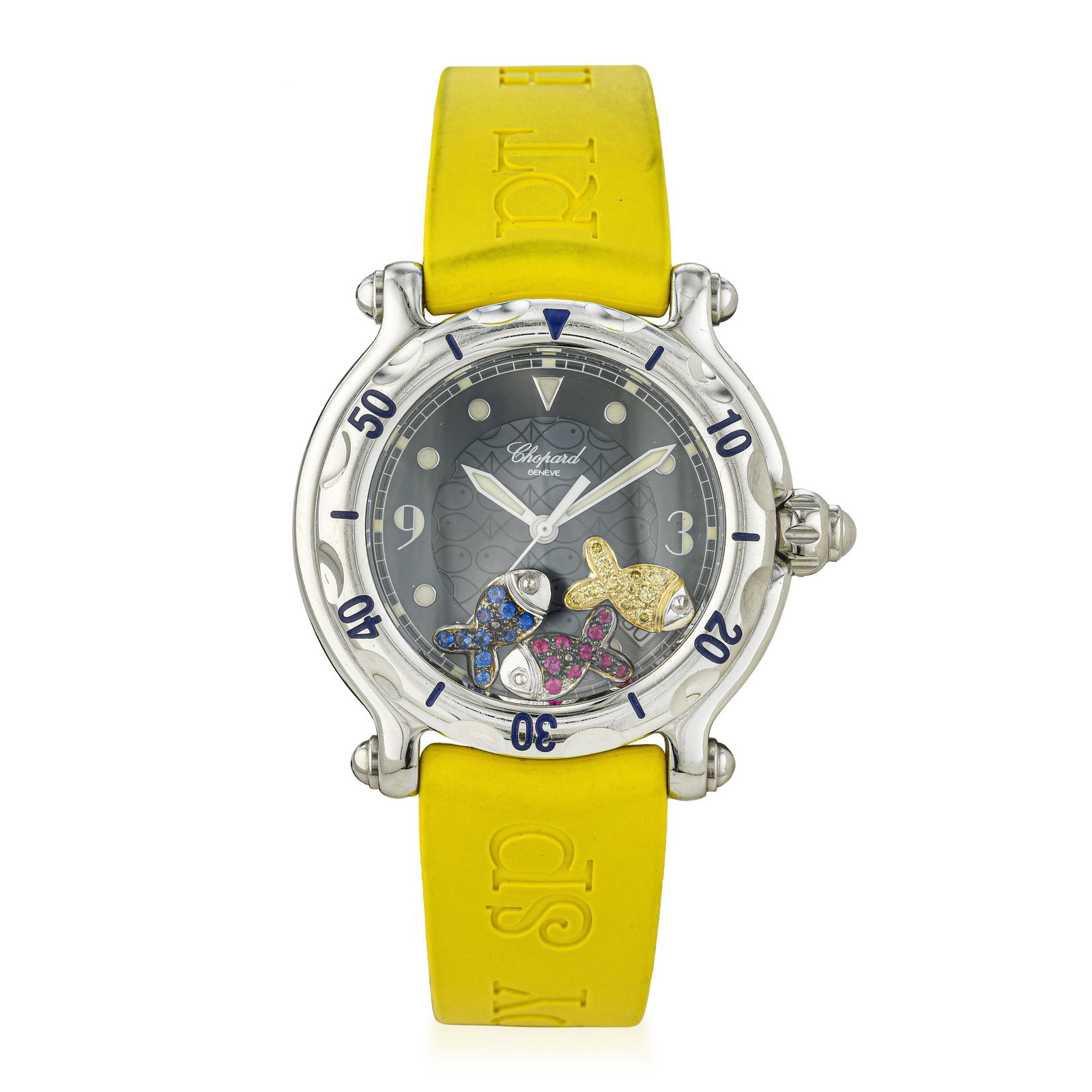 Chopard Happy Fish in Steel: ESTIMATED RETAIL PRICE: $6,500* *This is the estimated value a piece of similar quality, craftsmanship, and characteristics could command at retail. Summary of Key Characteristics CIRCA: 2000s 