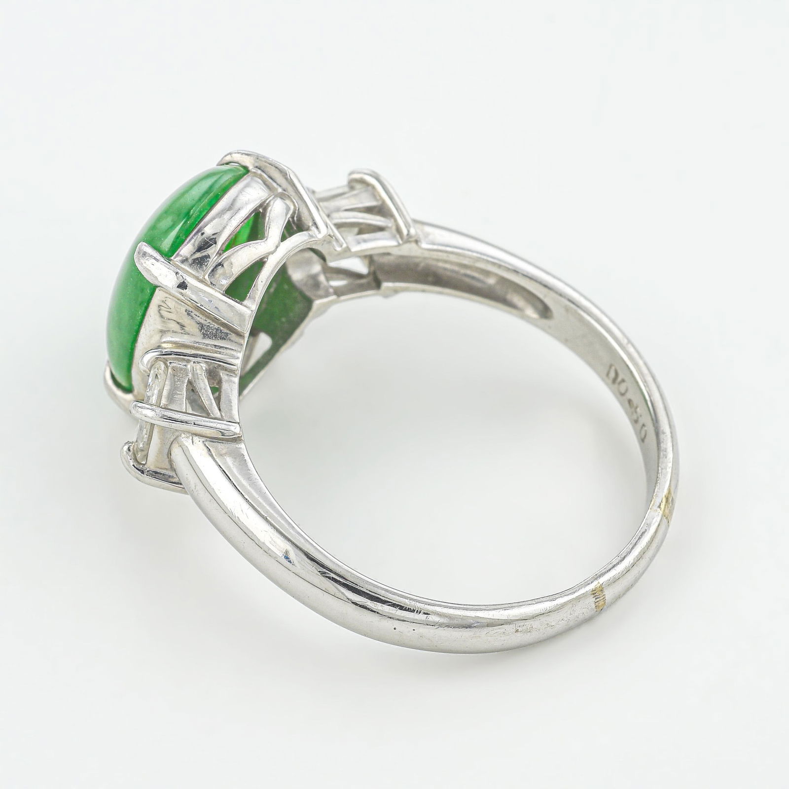 Jade and Diamond Ring - 3