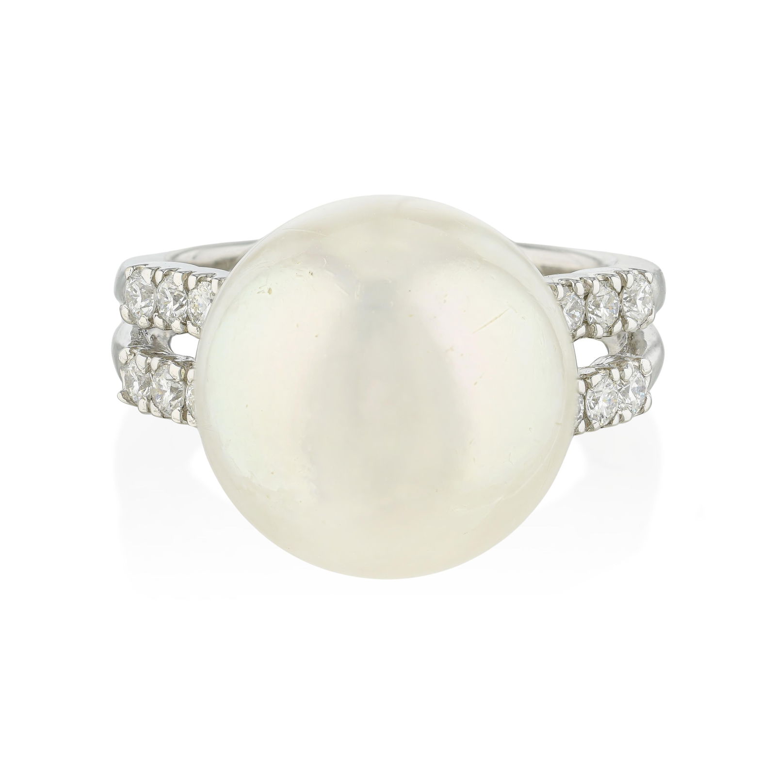Pearl and Diamond Ring - 2