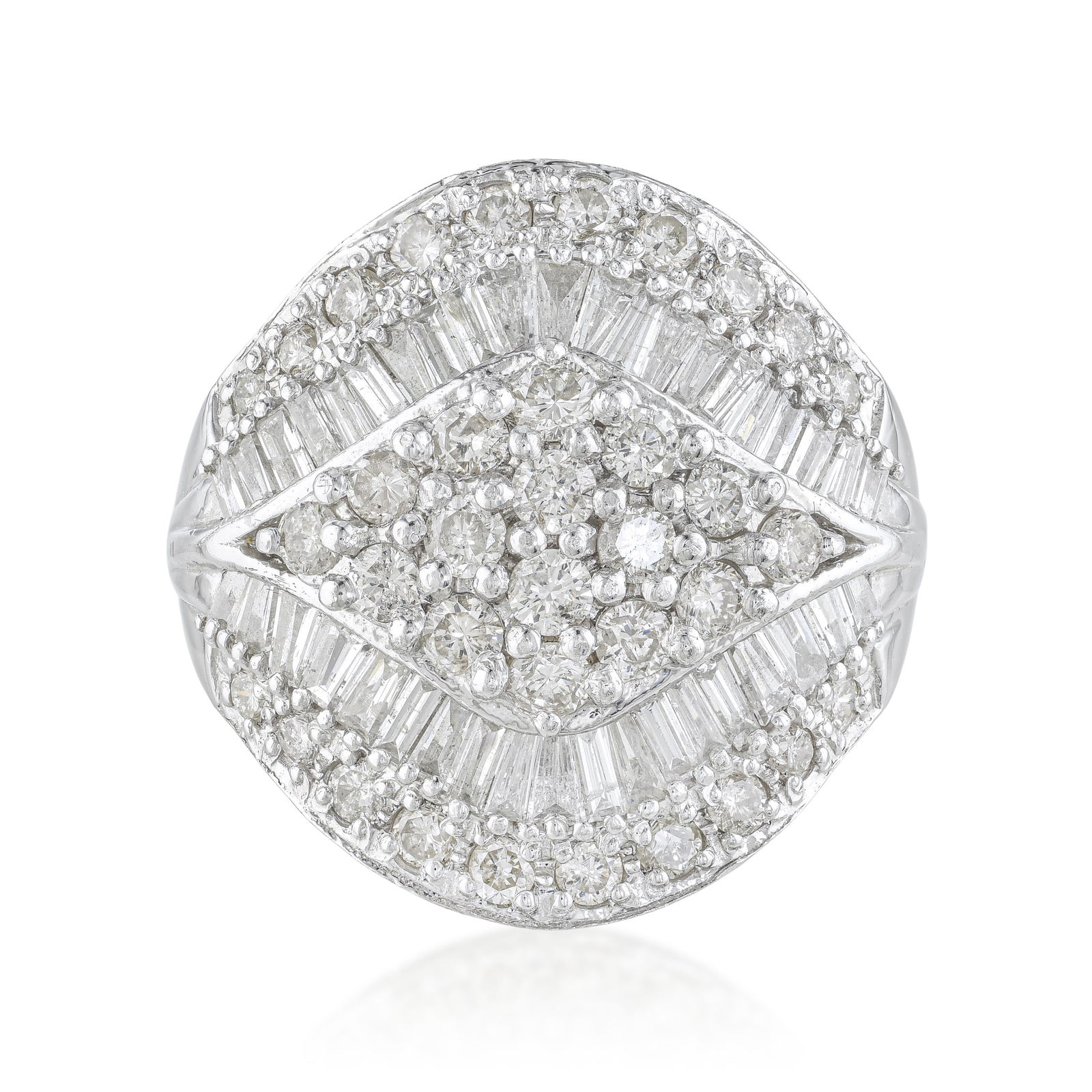 Diamond Cluster Cocktail Ring - 2