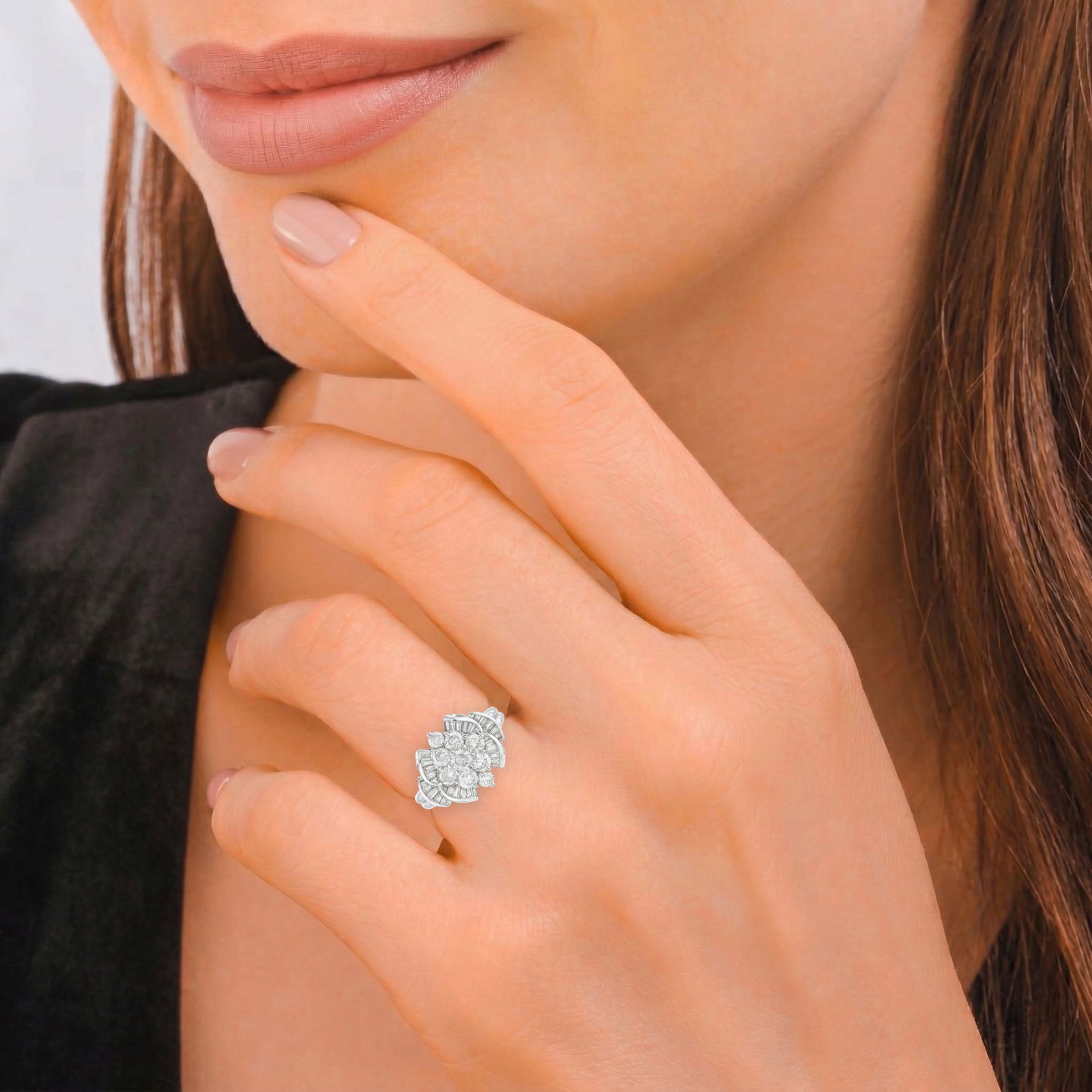 Diamond Cluster Ring - 2