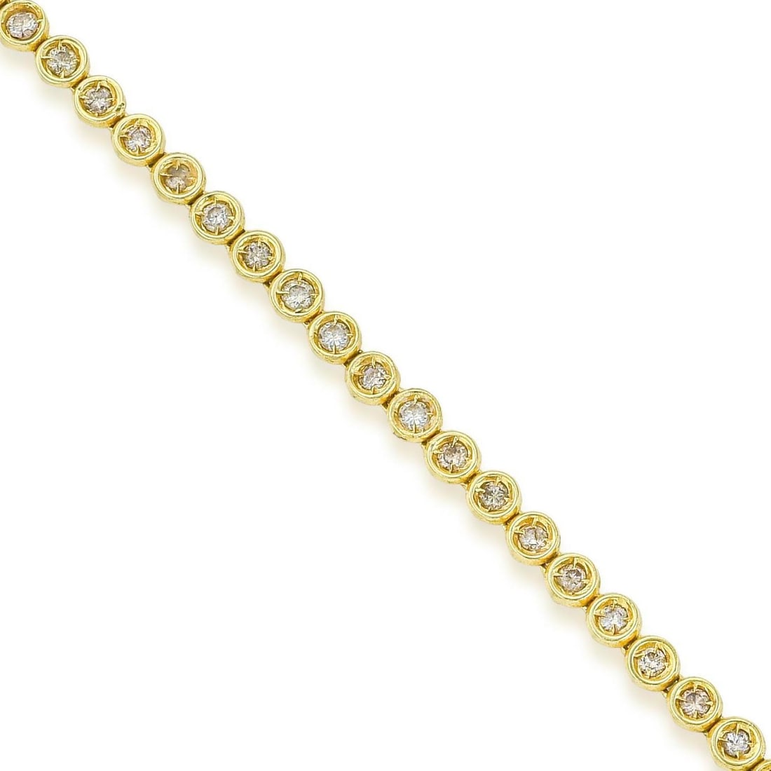 Diamond Line Bracelet - No Reserve Lot (1 of 2)