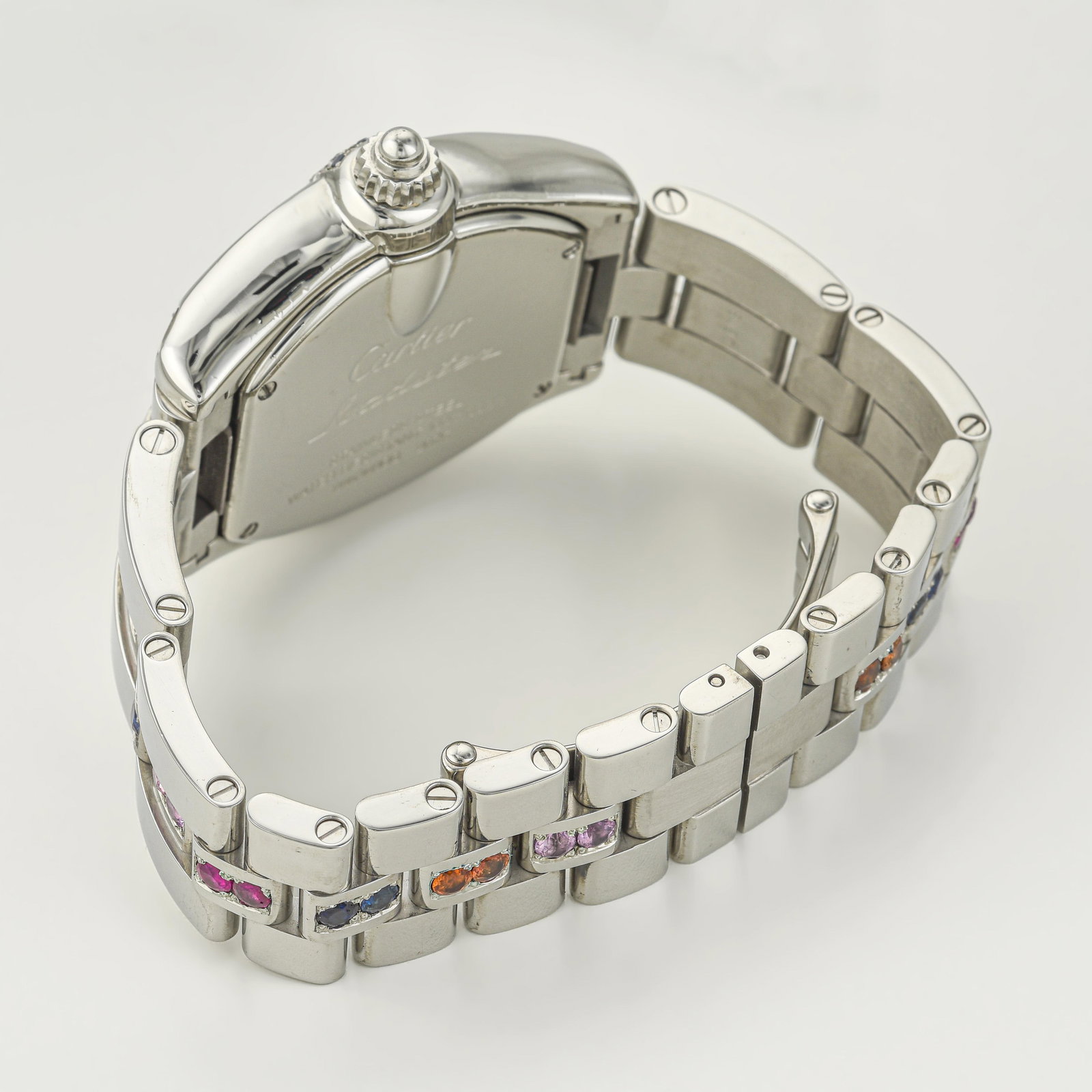 Cartier Roadster In Steel With Pink Dial - 2