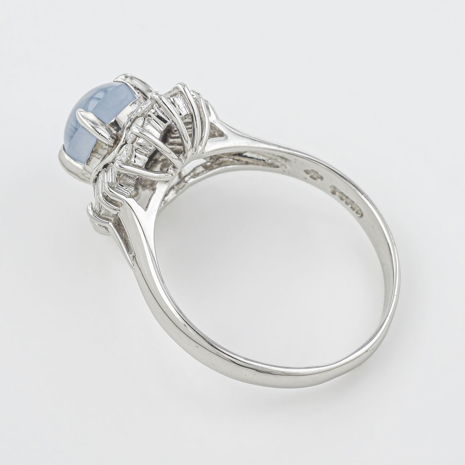 Star Sapphire and Diamond Ring - 2