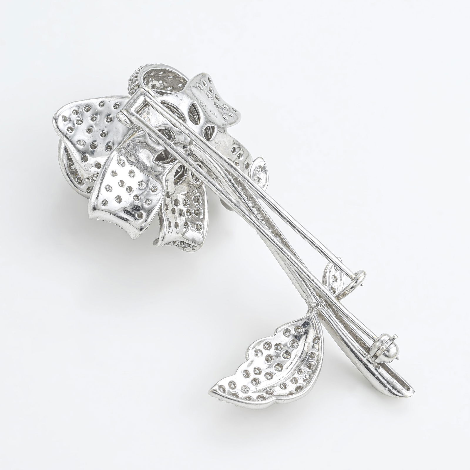 Diamond Rose Brooch - 2