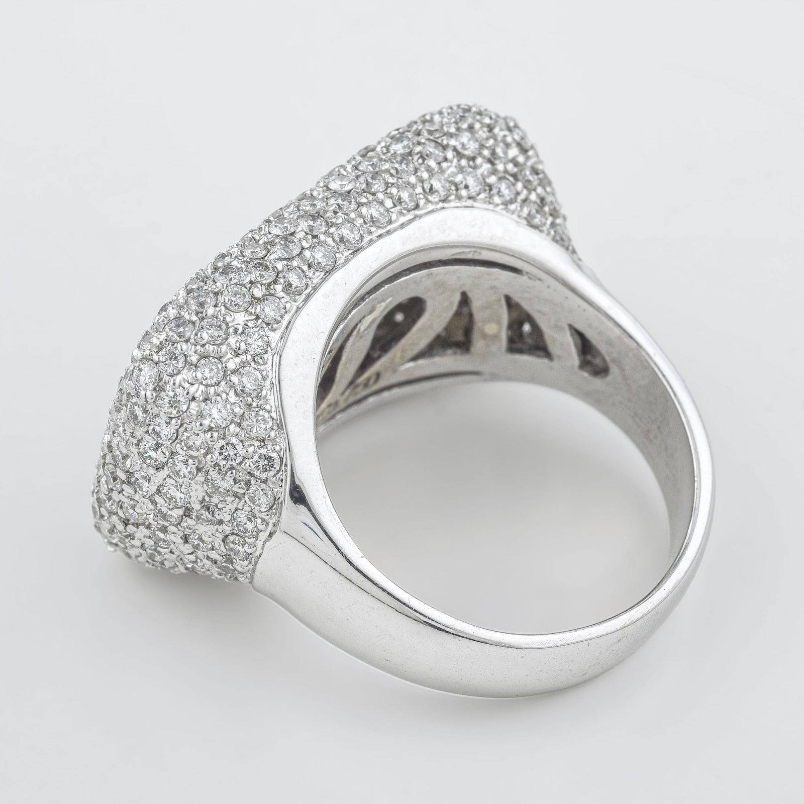 Diamond Pave Statement Ring - No Reserve Lot - 2