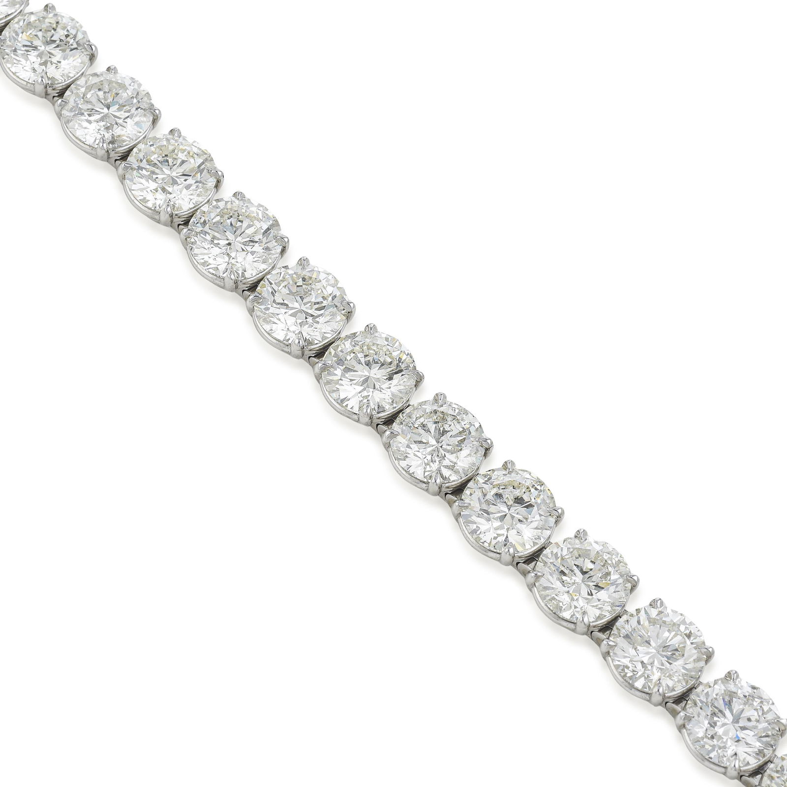 Diamond Line Bracelet (Approx. 44.76 CTW) - 2