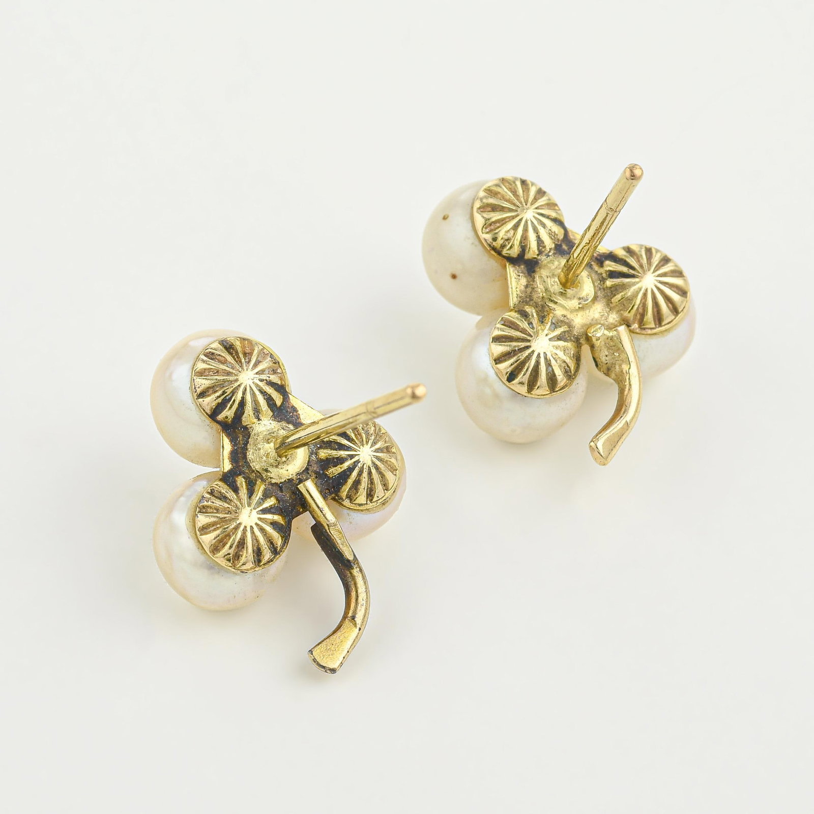 Pearl Clover Earrings - No Reserve Lot - 3
