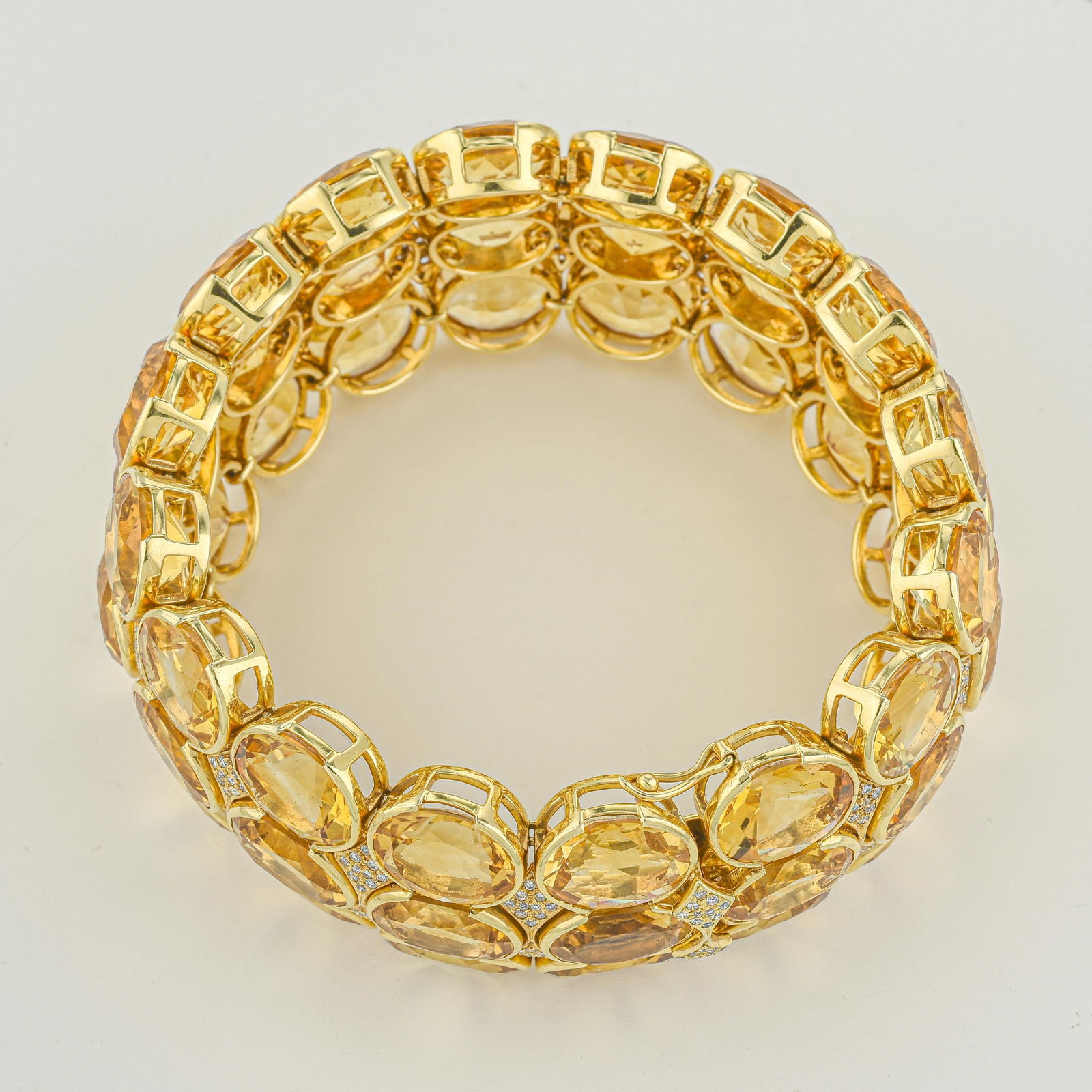 Citrine and Diamond Statement Cuff - 3