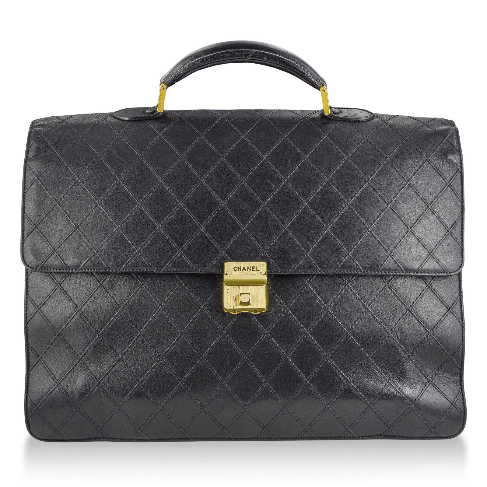 Chanel Bicolore Briefcase: ESTIMATED RETAIL PRICE: $1,600* *This is the estimated value a piece of similar quality, craftsmanship, and characteristics could command at retail. This Chanel Bicolore Briefcase is crafted from