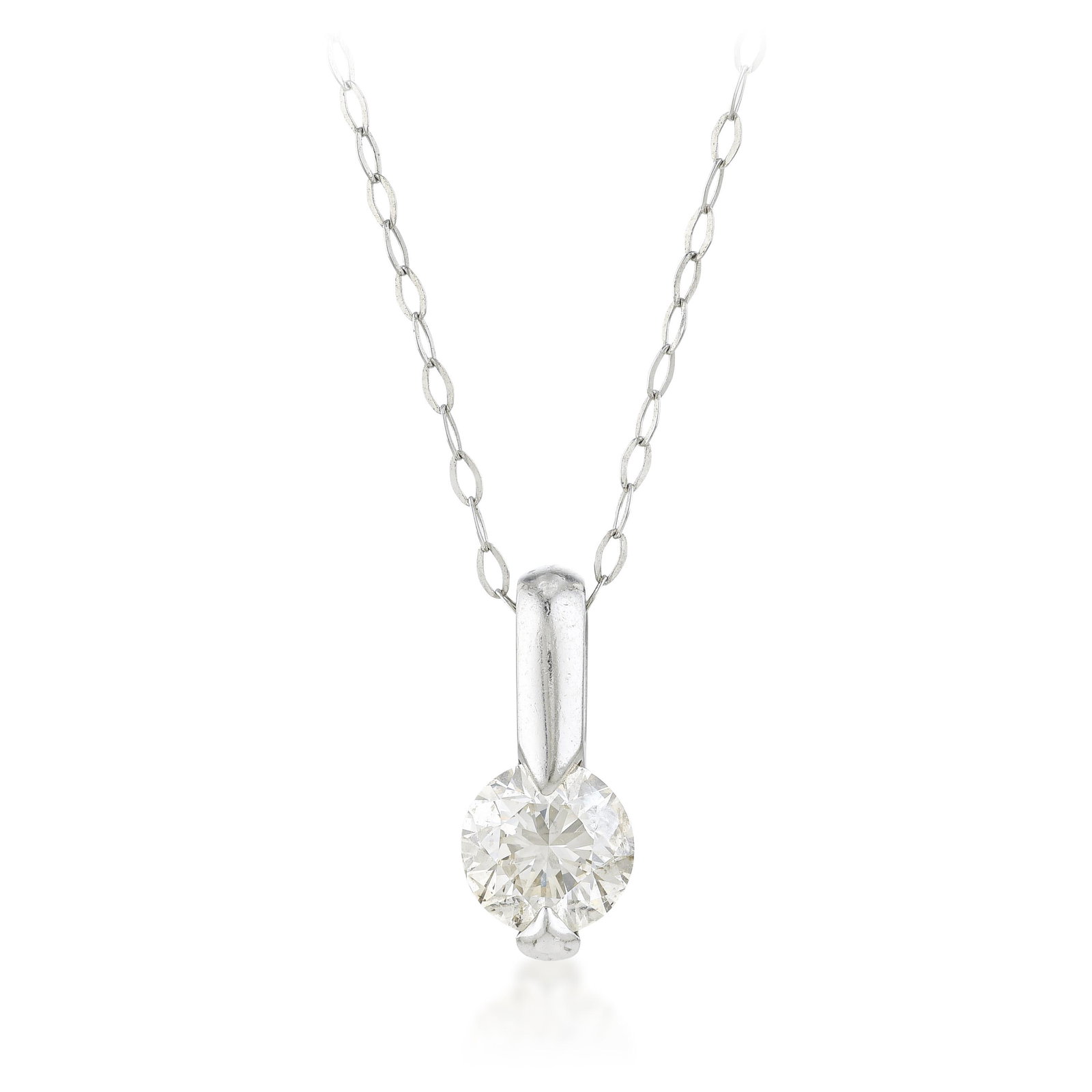 Solitaire Diamond Necklace: ESTIMATED RETAIL PRICE: $5,000* *This is the estimated value a piece of similar quality, craftsmanship, and characteristics could command at retail. Summary of Key Characteristics • Metal:
