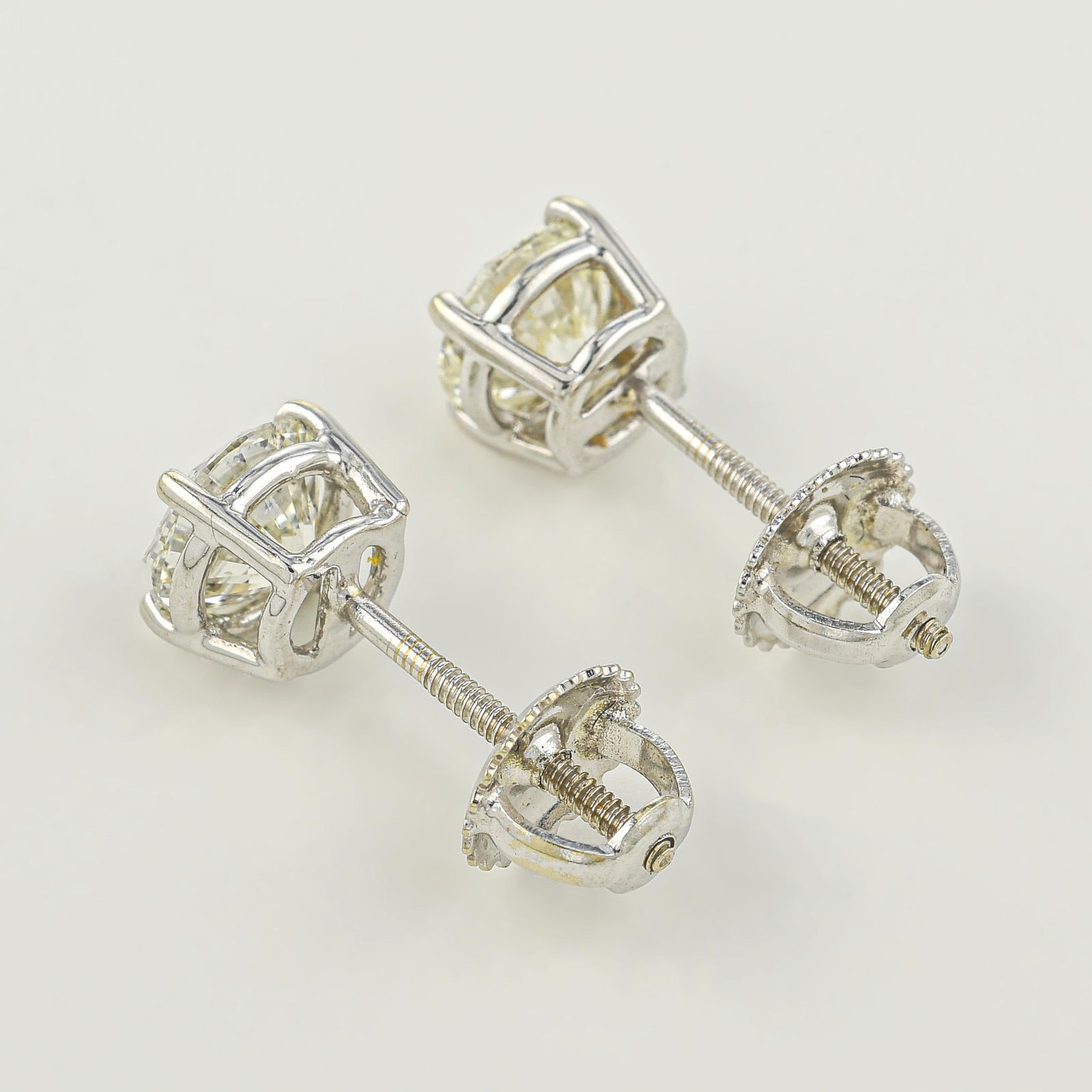 Diamond Stud Earrings (Approx. 1.50 CTW) - 2