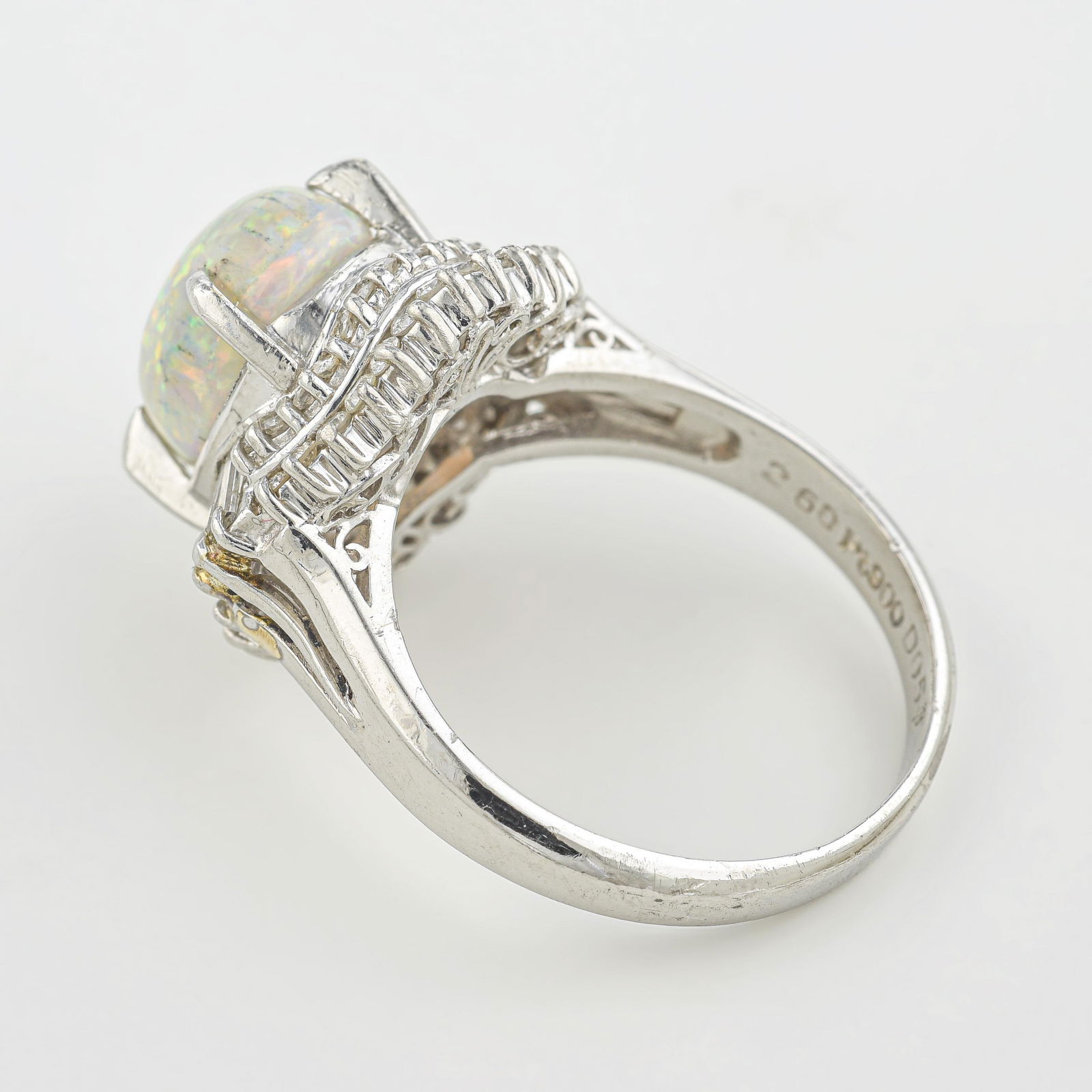 Opal And Diamond Ring - 2