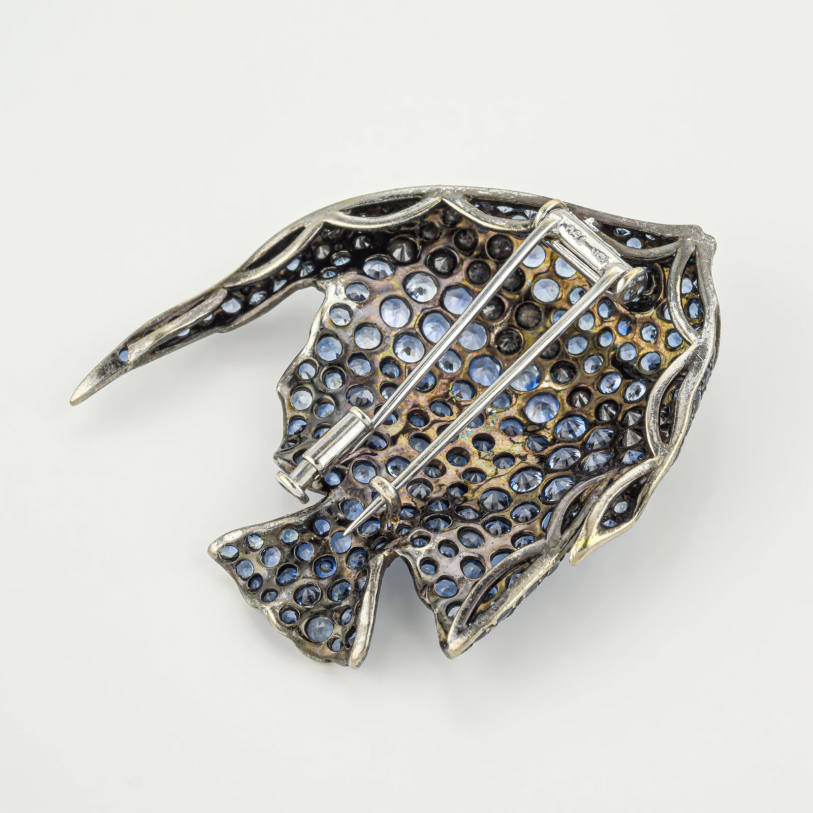 Blue Sapphire Fish Pin - 3
