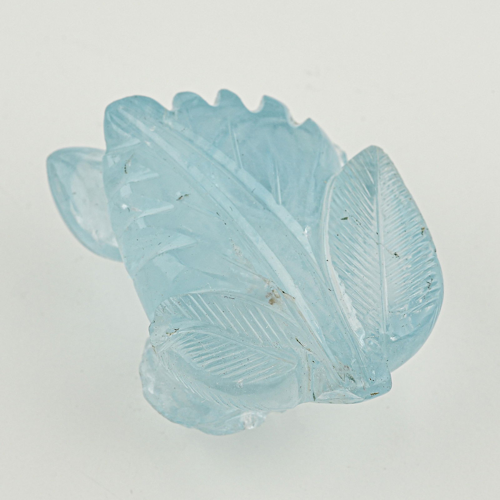 103.00-Carat Rose Carved Aquamarine Loose Gemstone - 2