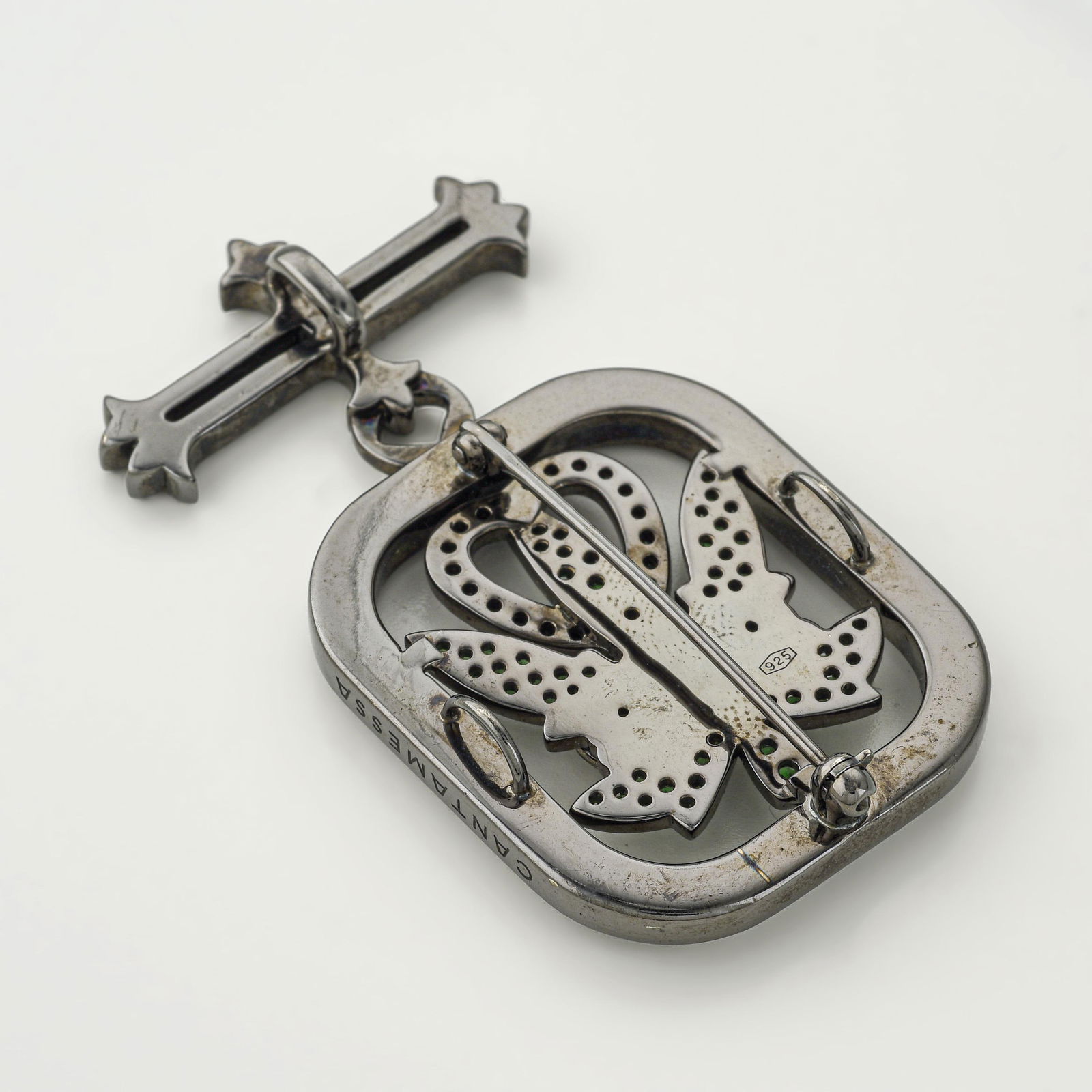 Oxidized Silver Brooch - 2