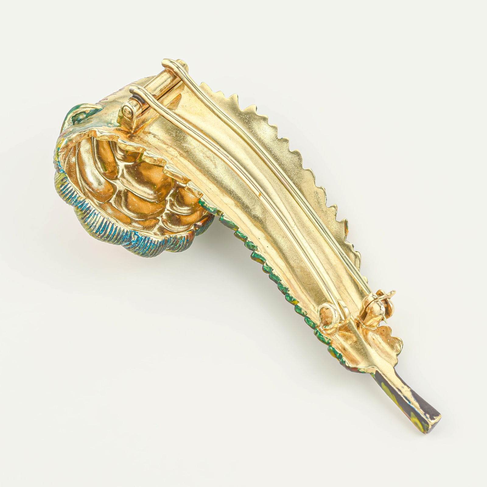 Tiffany & Co. Enamel Feather Brooch - 3